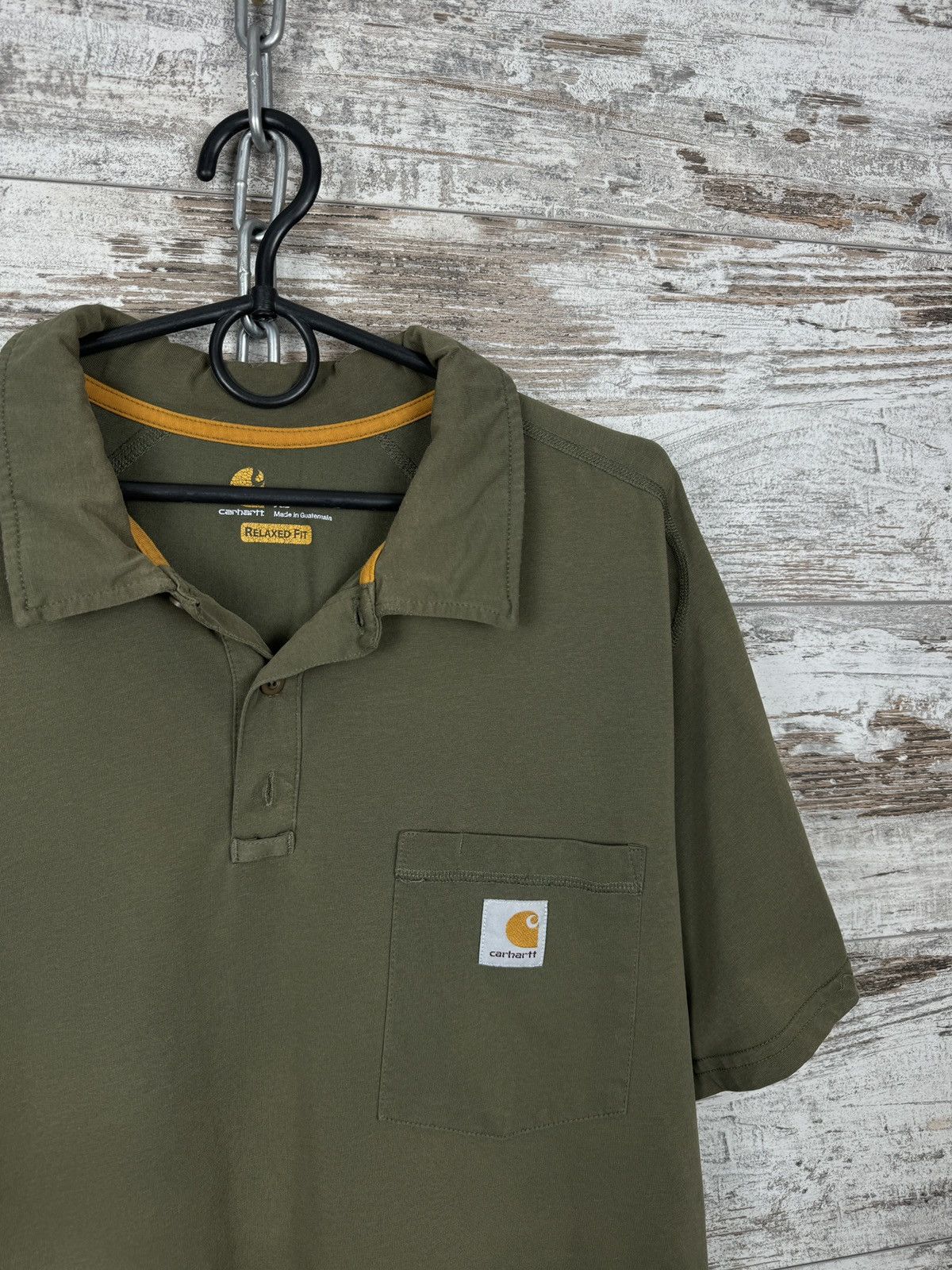 Carhartt Mens Vintage Carhartt Wip polos T-shirt tee distressed Size US XL / EU 56 / 4 - 2 Thumbnail