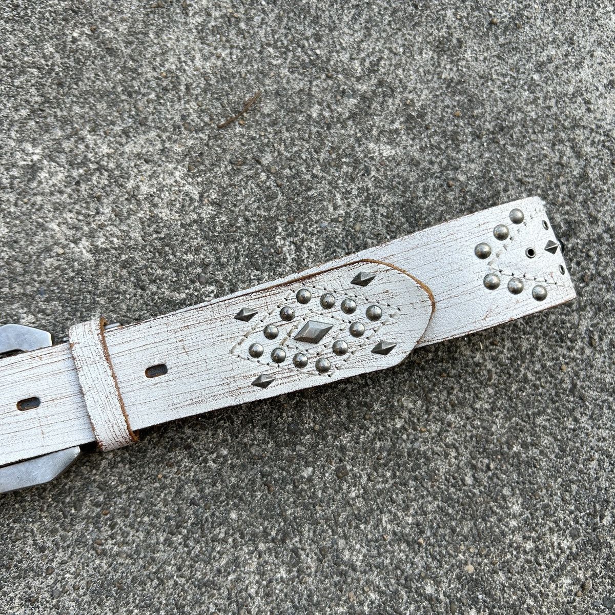 Vintage Vintage studded leather belt (Kapital Style) Size ONE SIZE - 6 Thumbnail