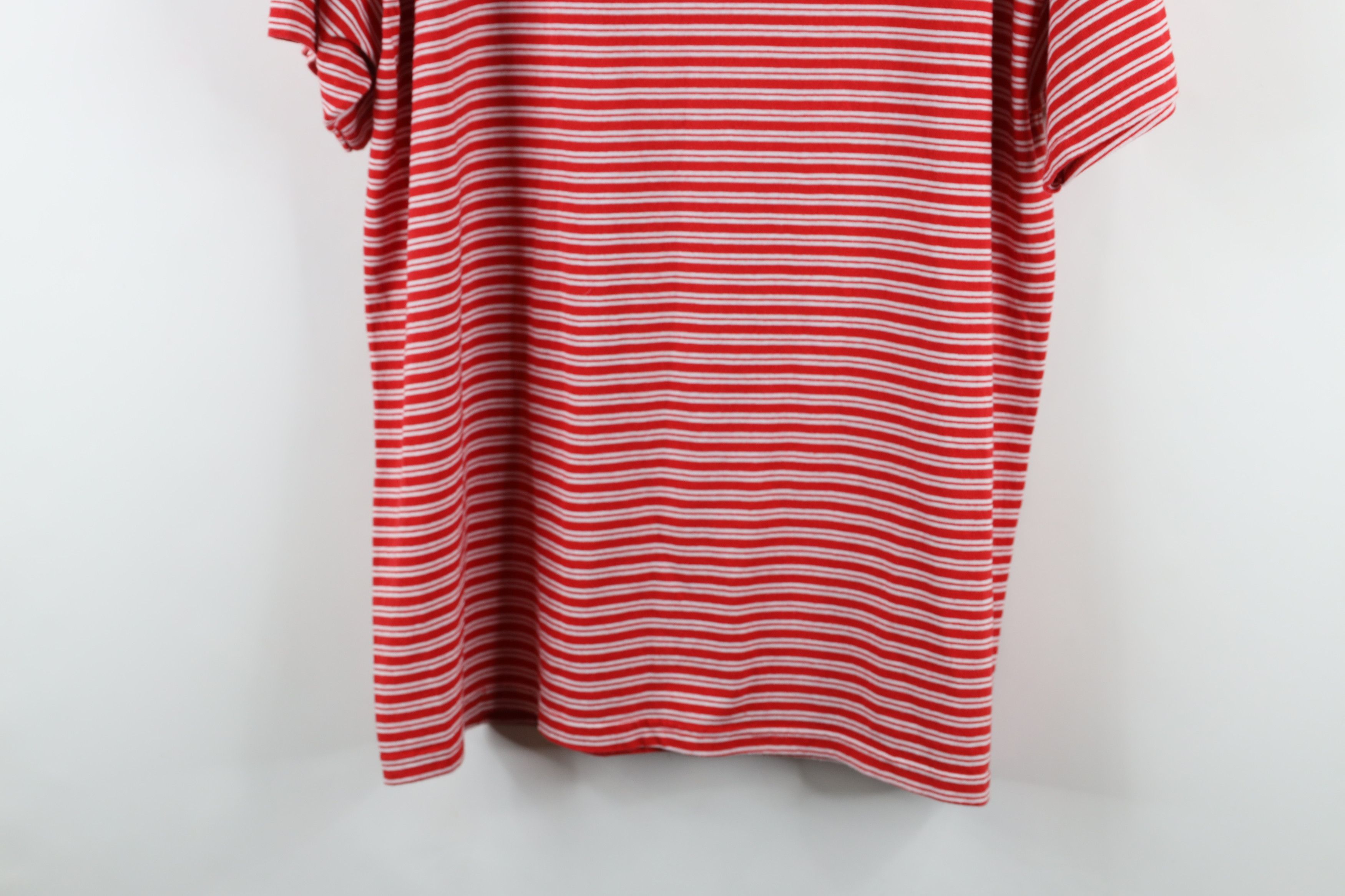 Vintage Vintage 90s Streetwear Blank Candy Cane Striped T-Shirt Size US L / EU 52-54 / 3 - 10 Thumbnail