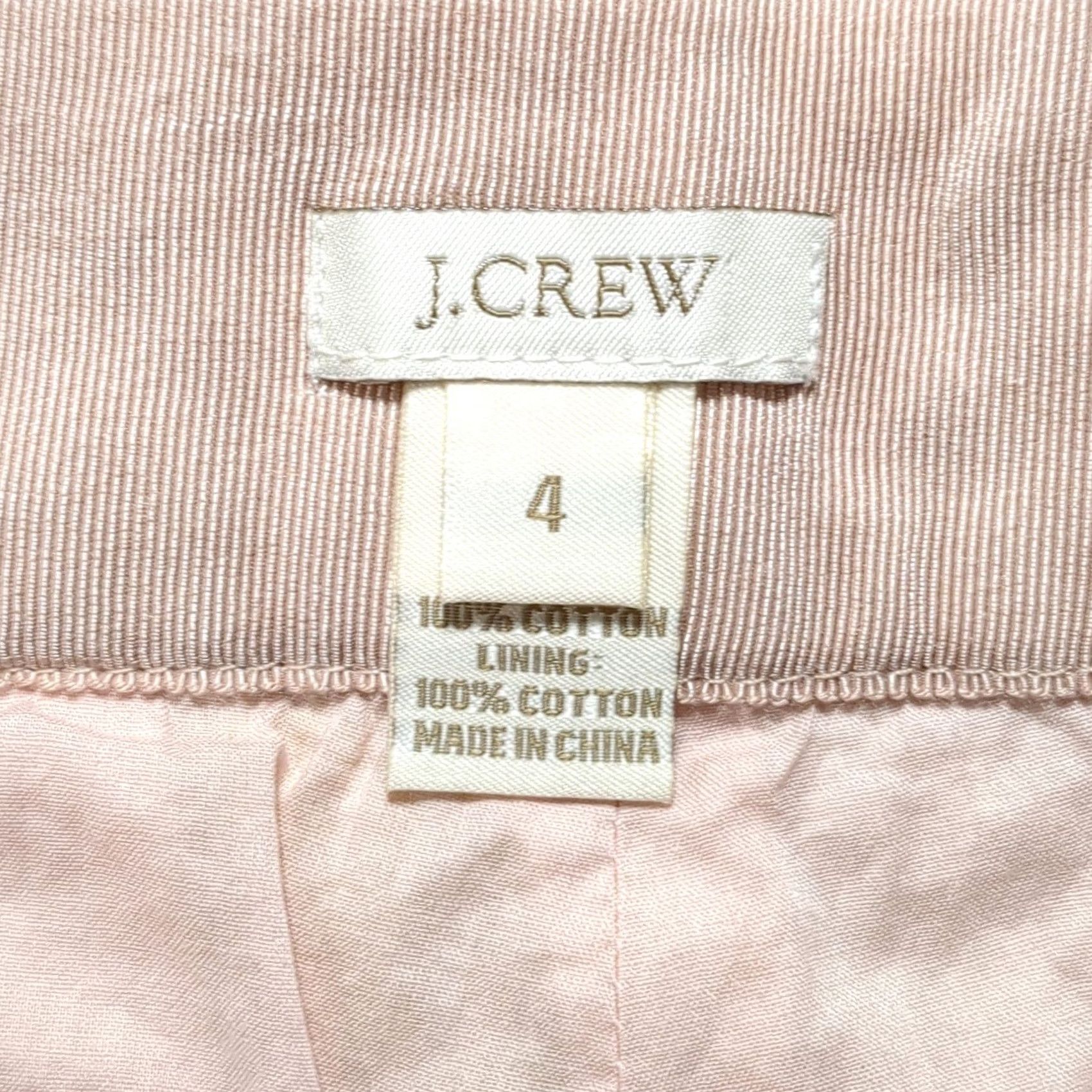 J.Crew VINTAGE J.Crew Womens Peach Floral Embroidered Cotton Shorts 4 Size 24" / US 00 / IT 34 - 4 Thumbnail