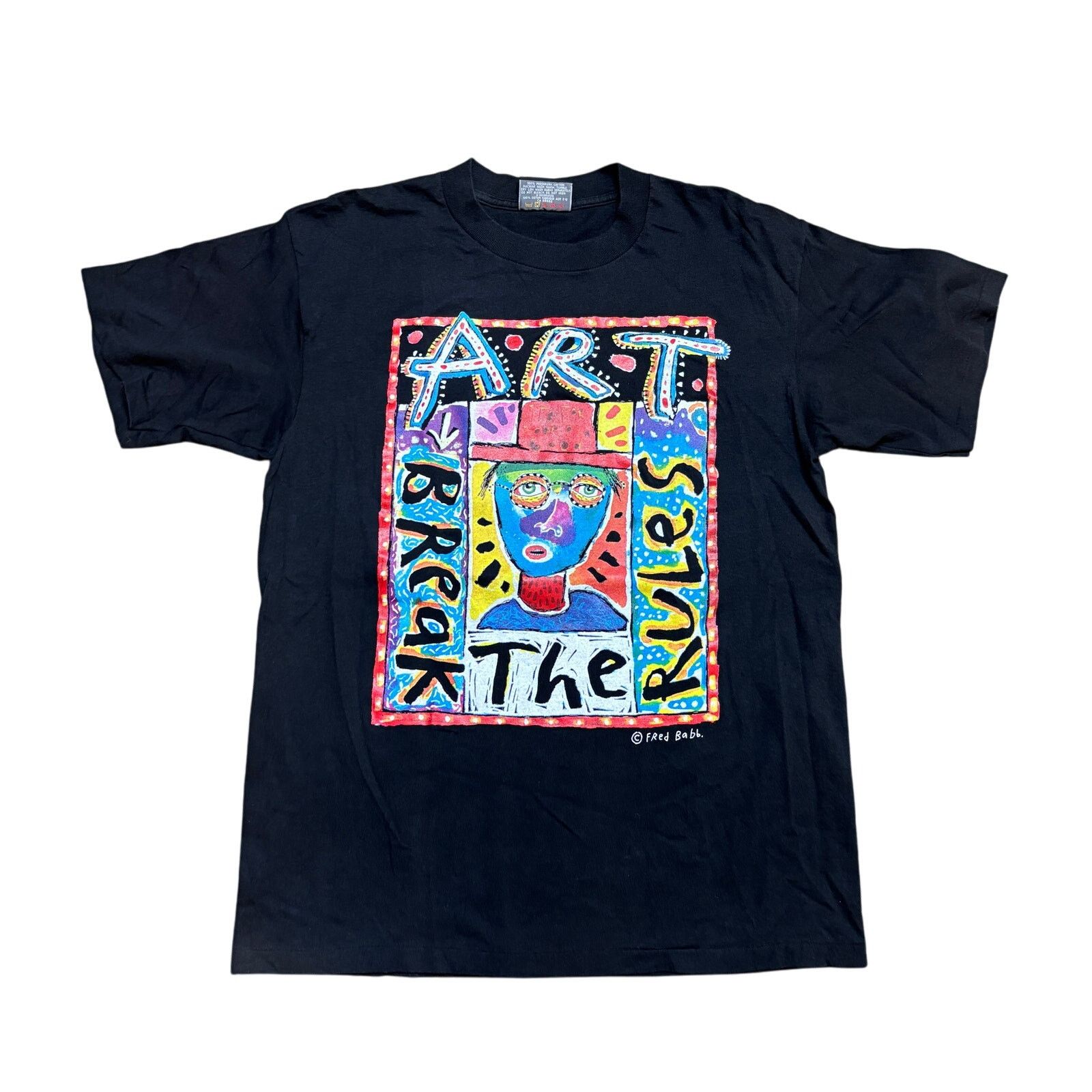 Vintage Vintage 90s Fred Babb Art Breaks The Rules Shirt Men's Large Size US L / EU 52-54 / 3 - 1 Thumbnail