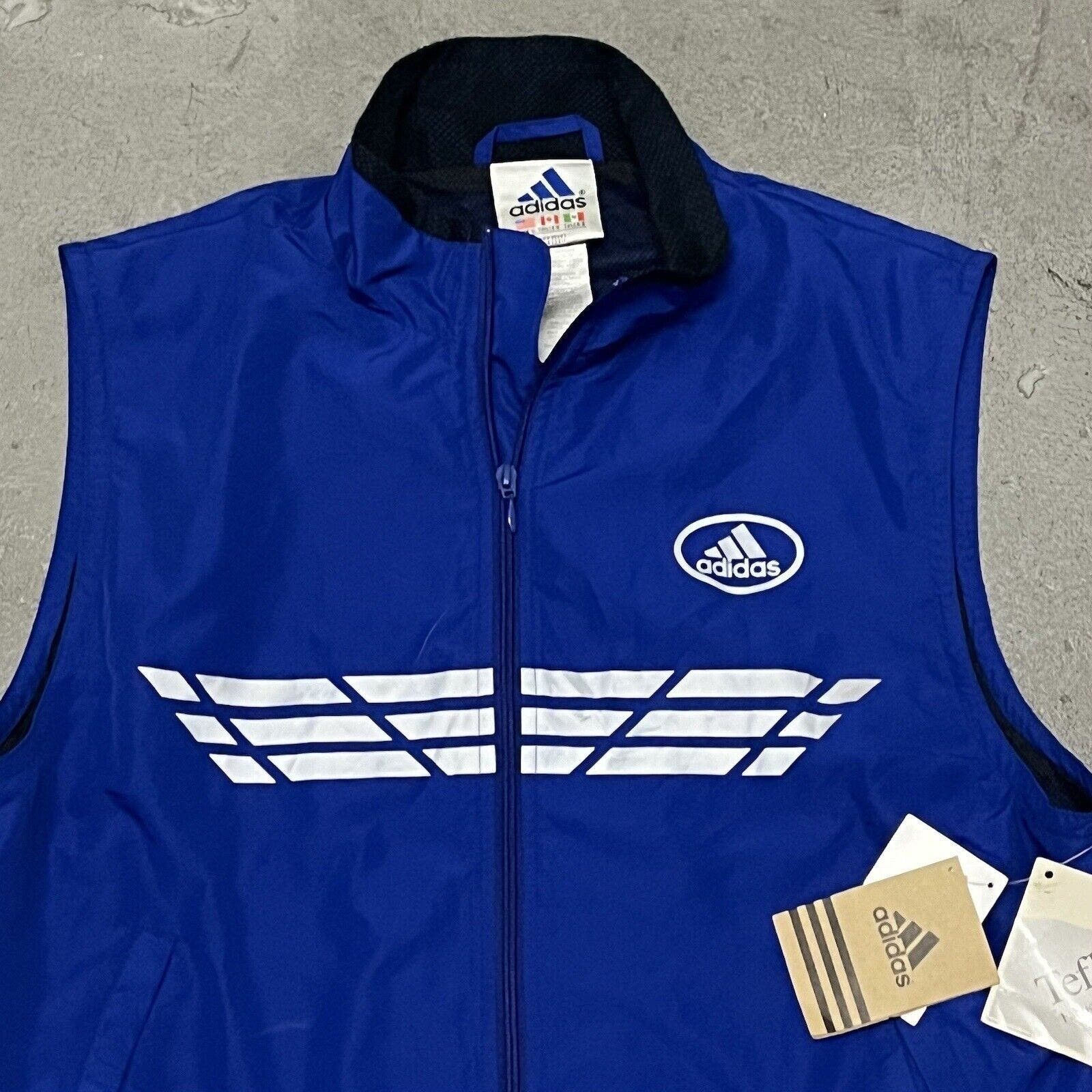 Adidas WMNS Vintage 2000’s Adidas Running Vest Y2K 3M Blue BNWT Lrg Size L / US 10 / IT 46 - 3 Thumbnail