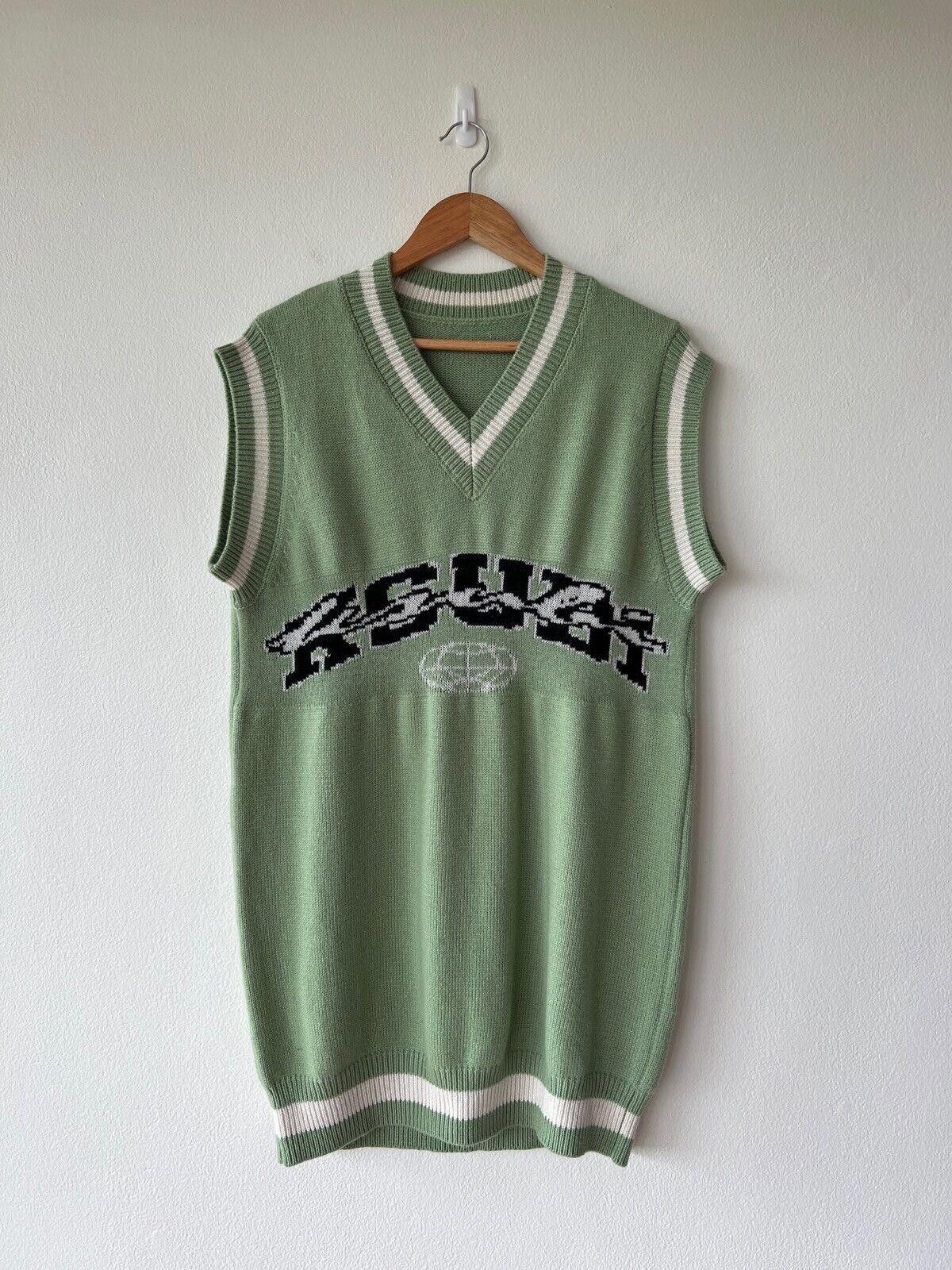 Ksubi top jumper tour vest knit tank dress green small