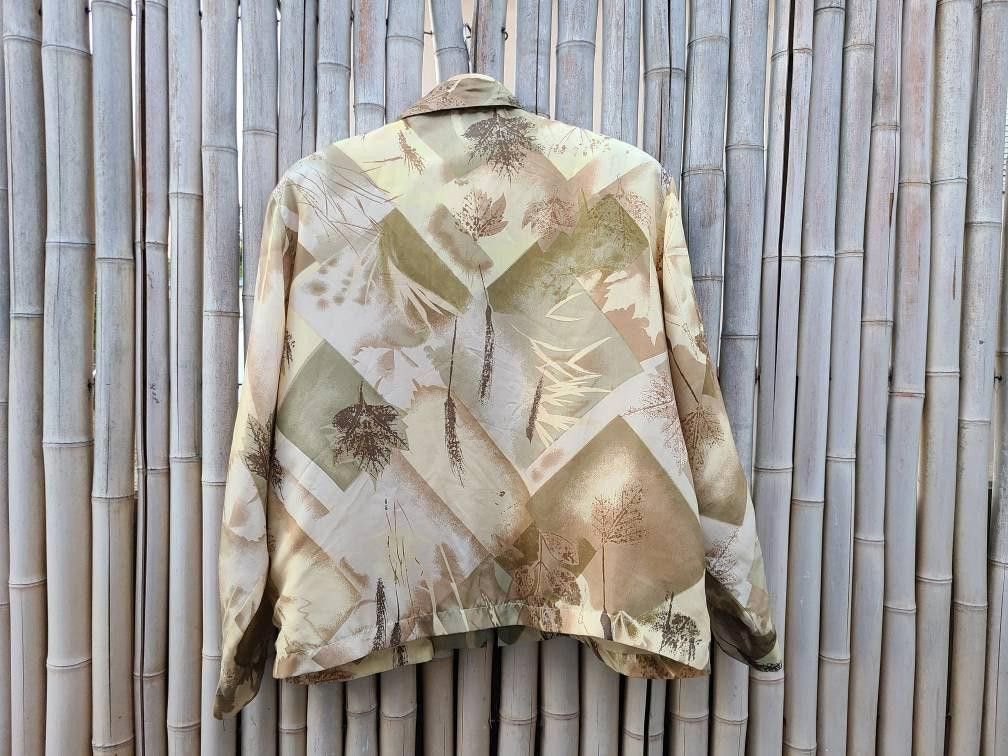 Designer 90’s Silk Vintage Windbreaker Bomber Jacket lightweight Zip Size M / US 6-8 / IT 42-44 - 2 Thumbnail