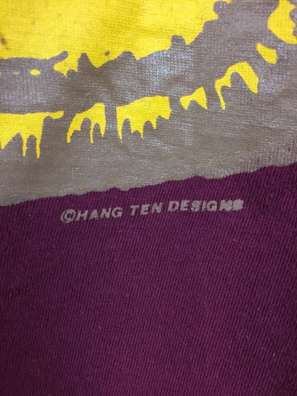 Hang Ten Vtg 80s 90s Hang Ten Classic Surf Big Logo Single Stitch Tee Size US M / EU 48-50 / 2 - 4 Thumbnail