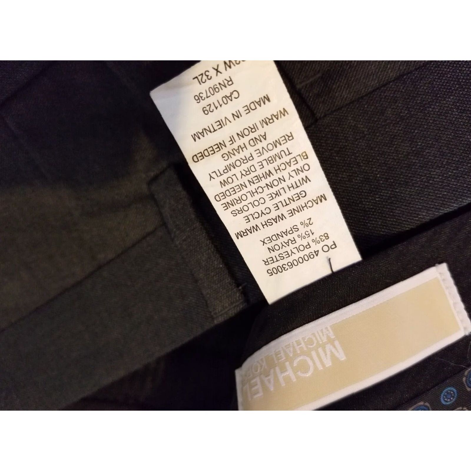 Michael Kors Michael Kors Mens Dress Pants 33x32 Grey Slack Chino Trouser Khaki Gray Size US 33 - 6 Thumbnail