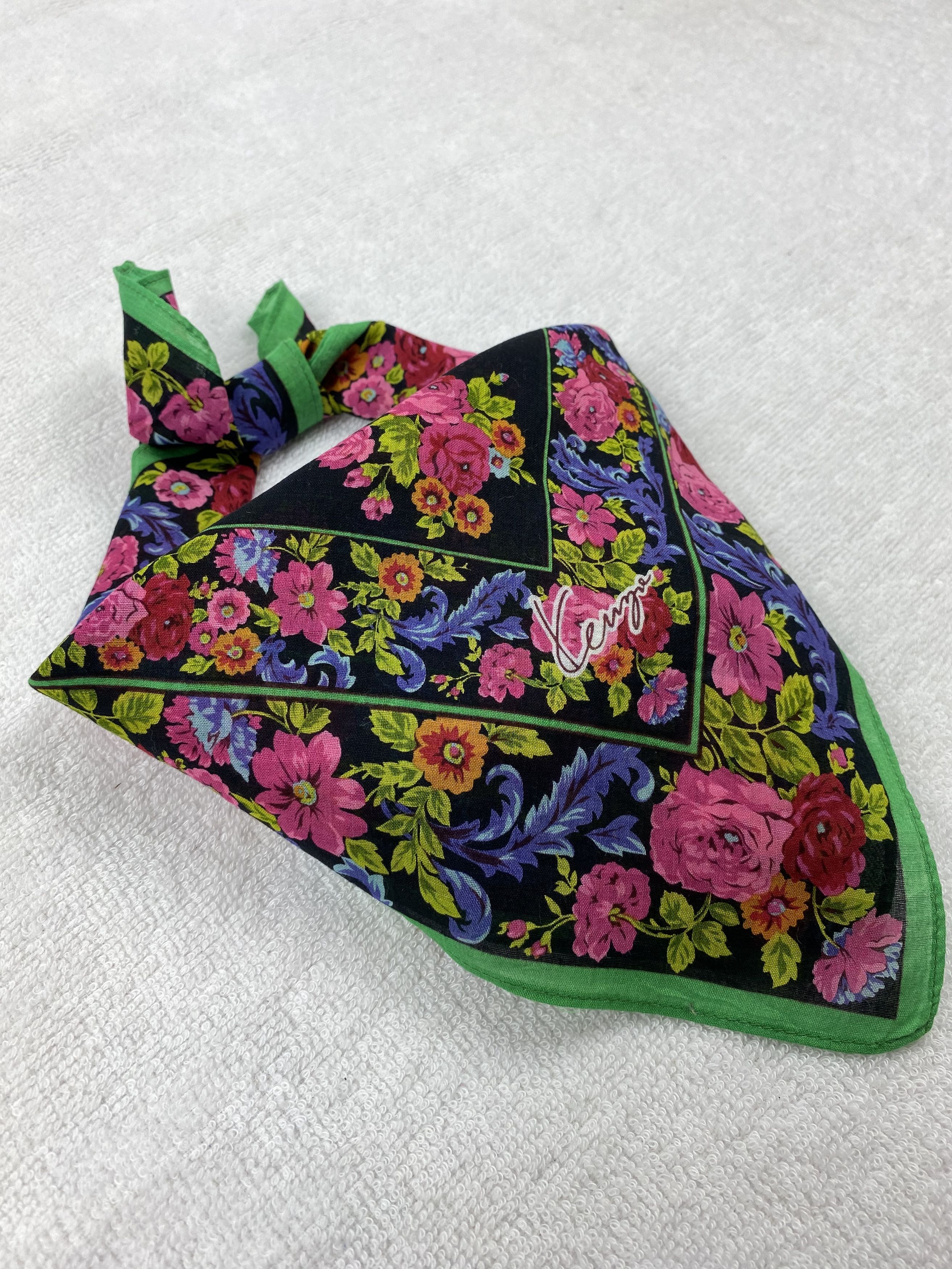 Kenzo × Vintage Kenzo Floral Handkerchief / Bandana / Neckerchief Size ONE SIZE - 2 Thumbnail