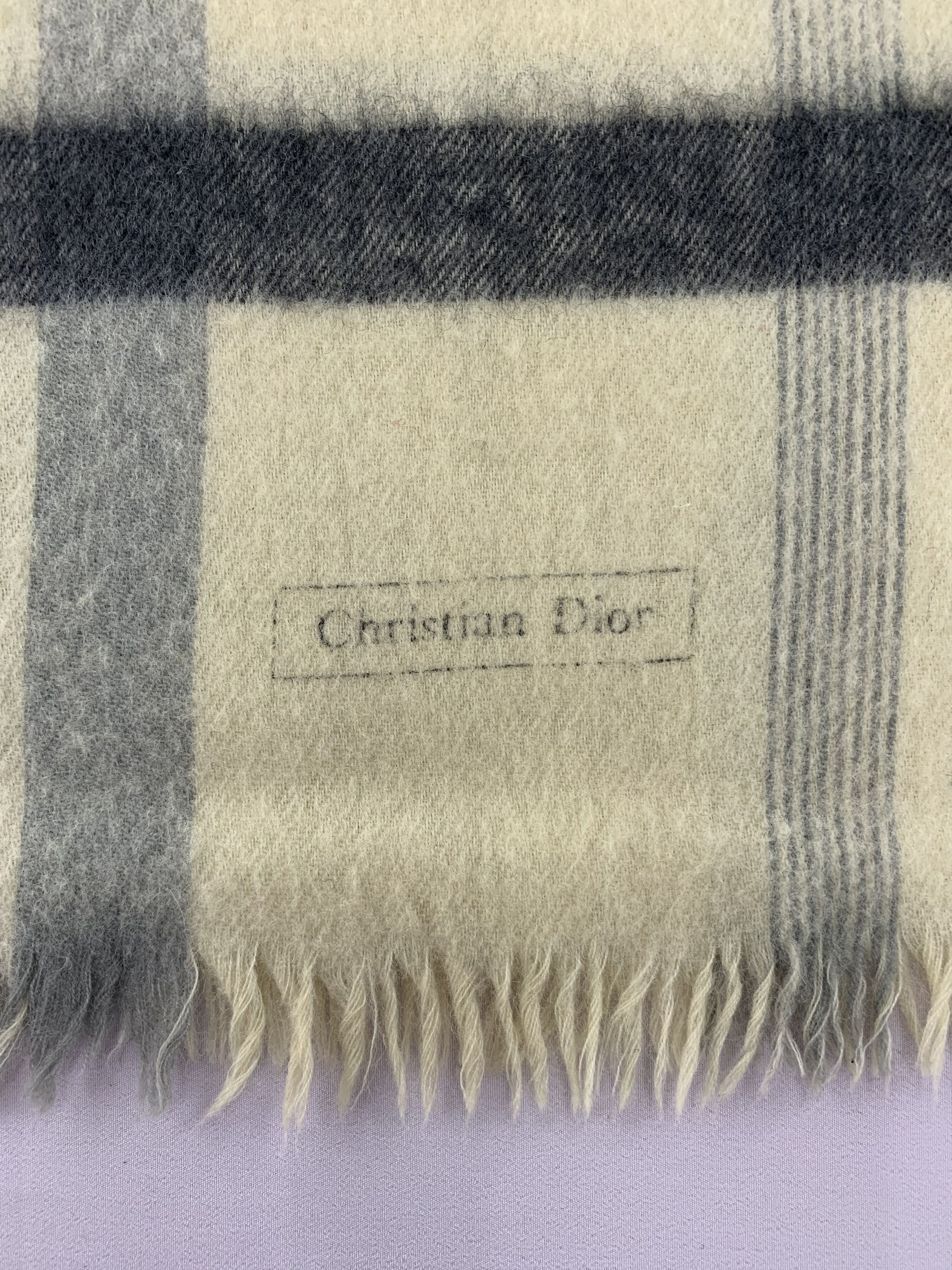 Christian Dior Monsieur Christian Dior Scarf Wool Muffler Neck Wrap BL5135 Size ONE SIZE - 5 Thumbnail