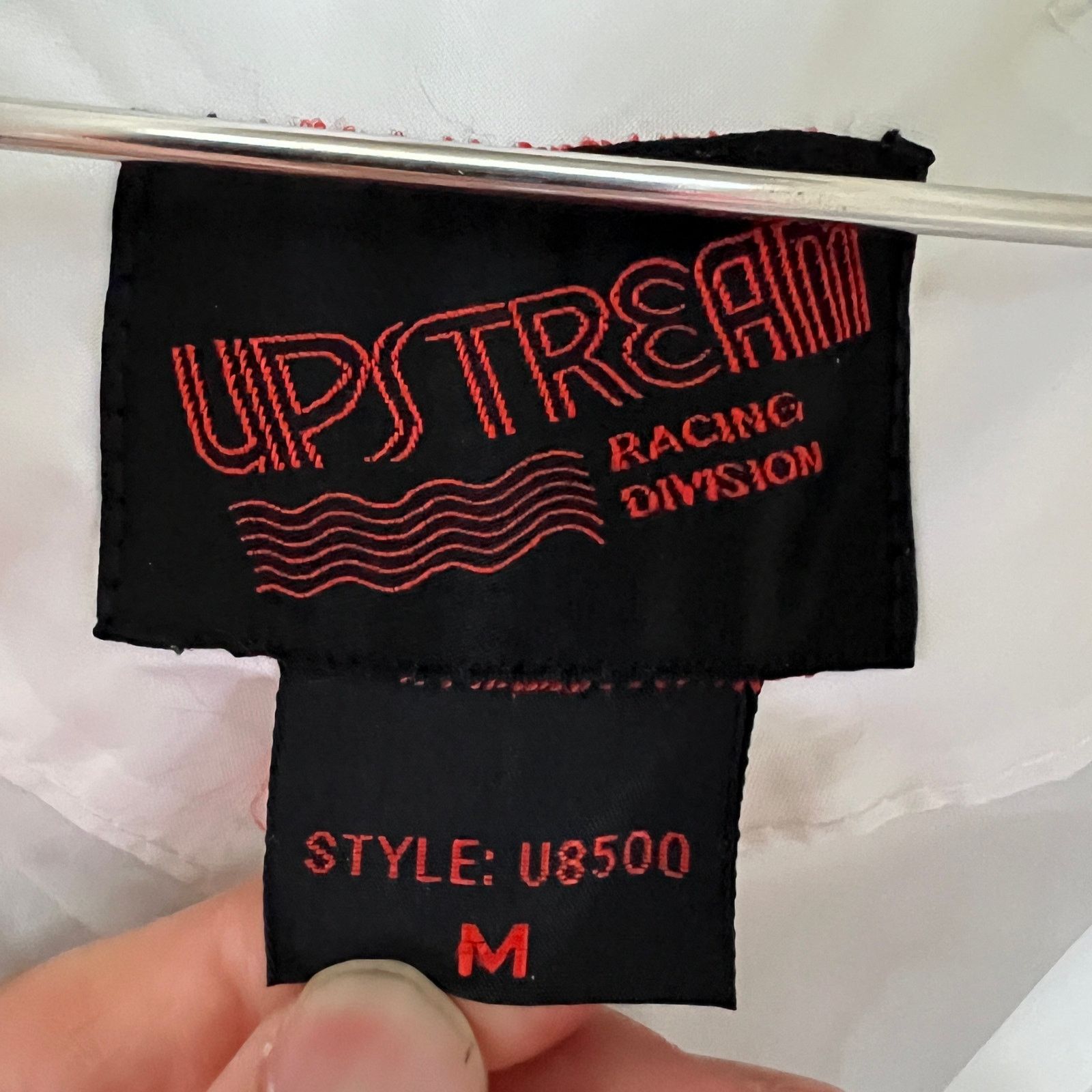 Vintage VTG Men's White Upstream Racing Division Jacket Size M 21x27 Size US M / EU 48-50 / 2 - 3 Thumbnail