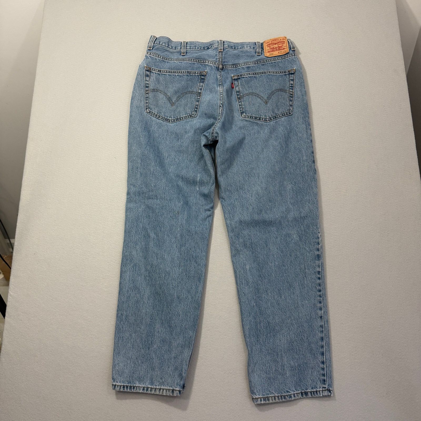 Levi's Vintage Levis 550 Relaxed Fit Jeans Men's 40x32 Blue Denim Size US 40 / EU 56 - 9 Thumbnail