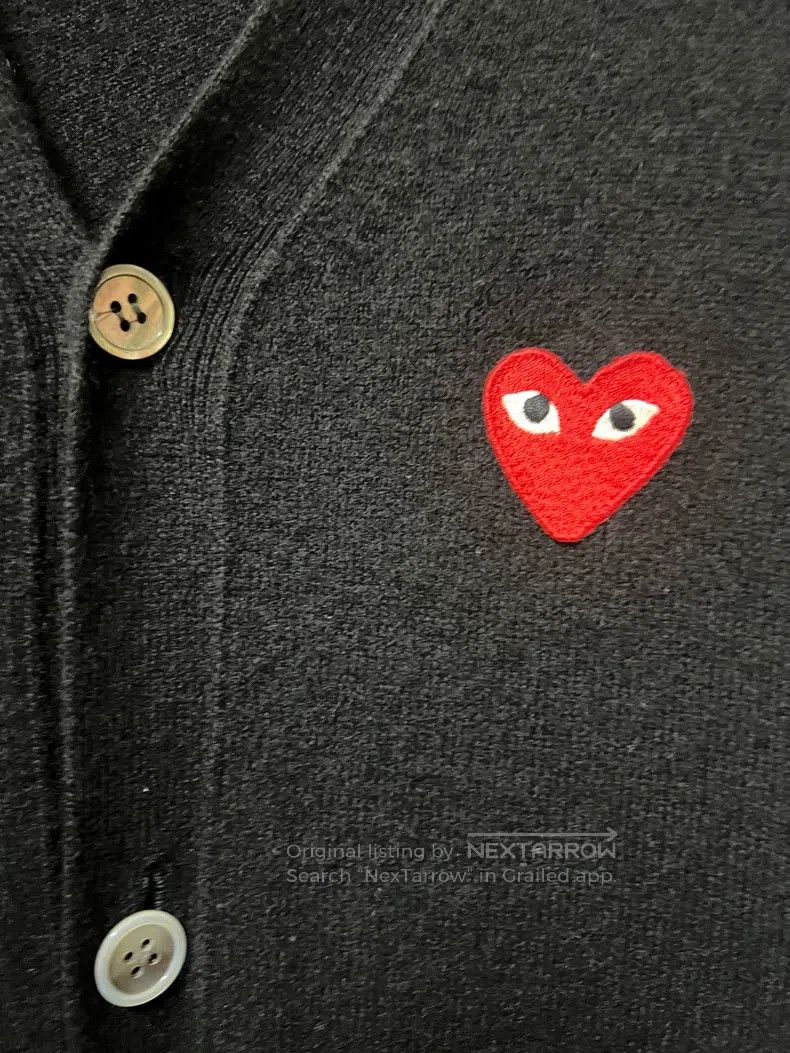 Comme des Garcons Comme Des Garcons Wool Heart Cardigan Size M / US 6-8 / IT 42-44 - 2 Thumbnail