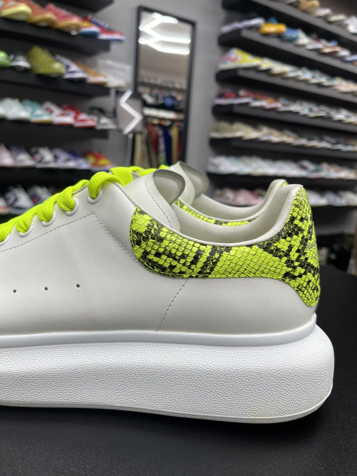 Alexander McQueen Size 13US/46EU - Alexander McQueen Neon Snake Skin Size US 13 / EU 46 - 5 Thumbnail