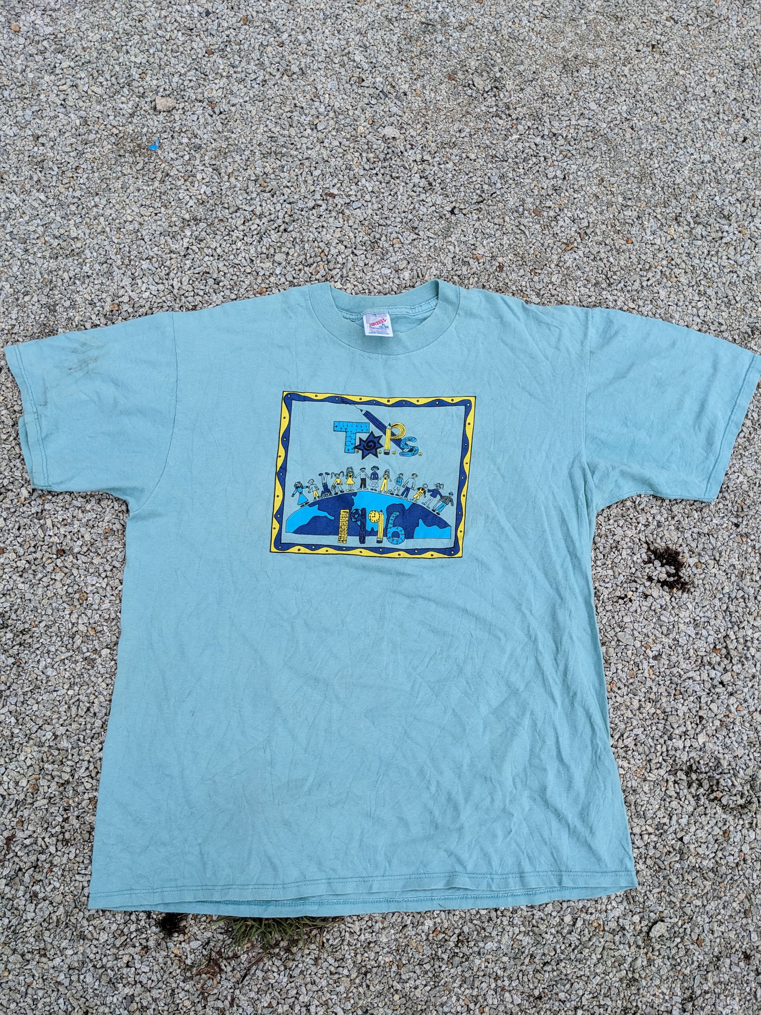 Rap Tees × Vintage Vintage 90s TOPS graphics quotes Tee XL faded Size US XL / EU 56 / 4 - 2 Thumbnail