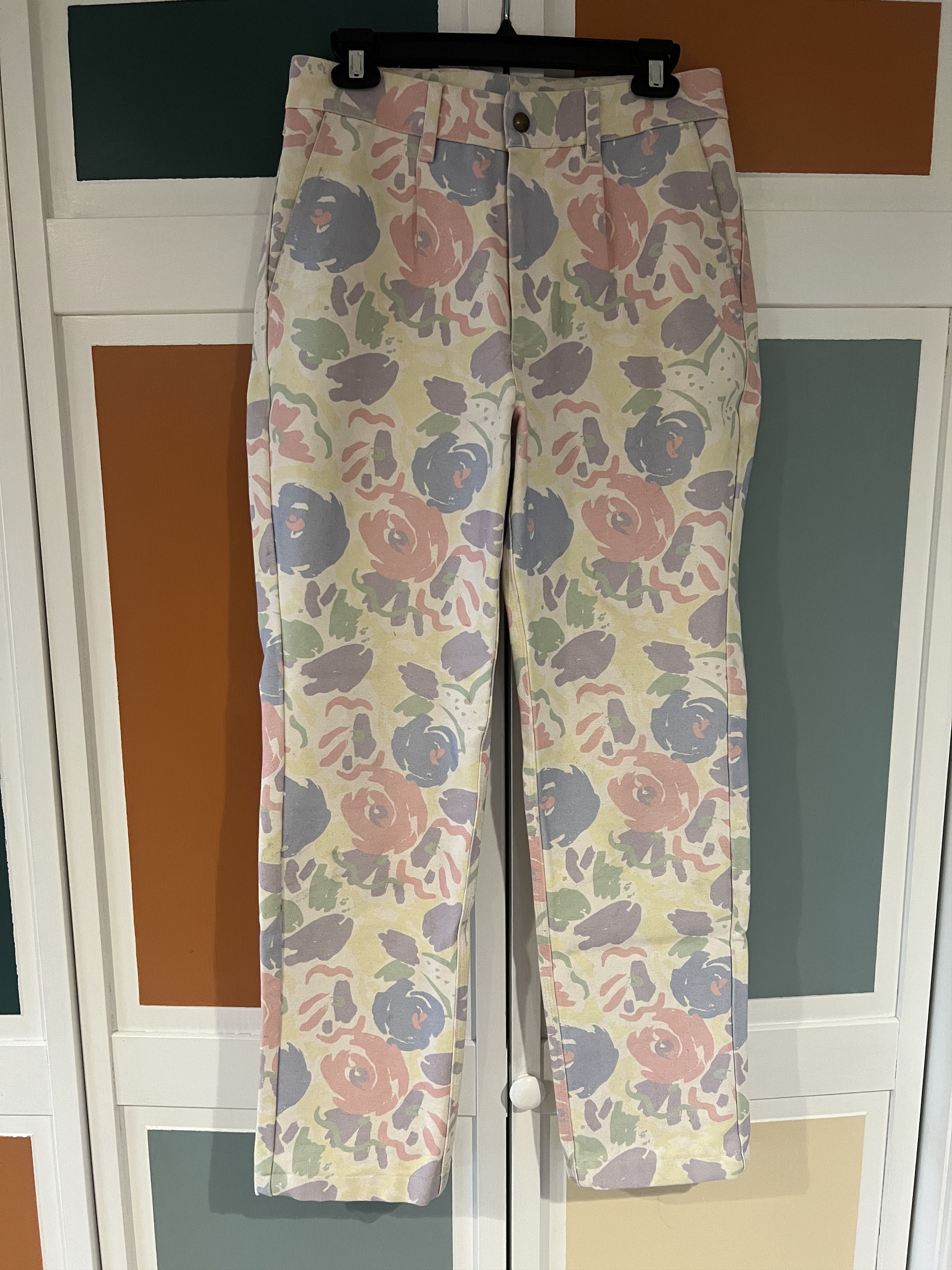 Noah Floral Canvas Pants Size US 28 / EU 44 - 1 Thumbnail