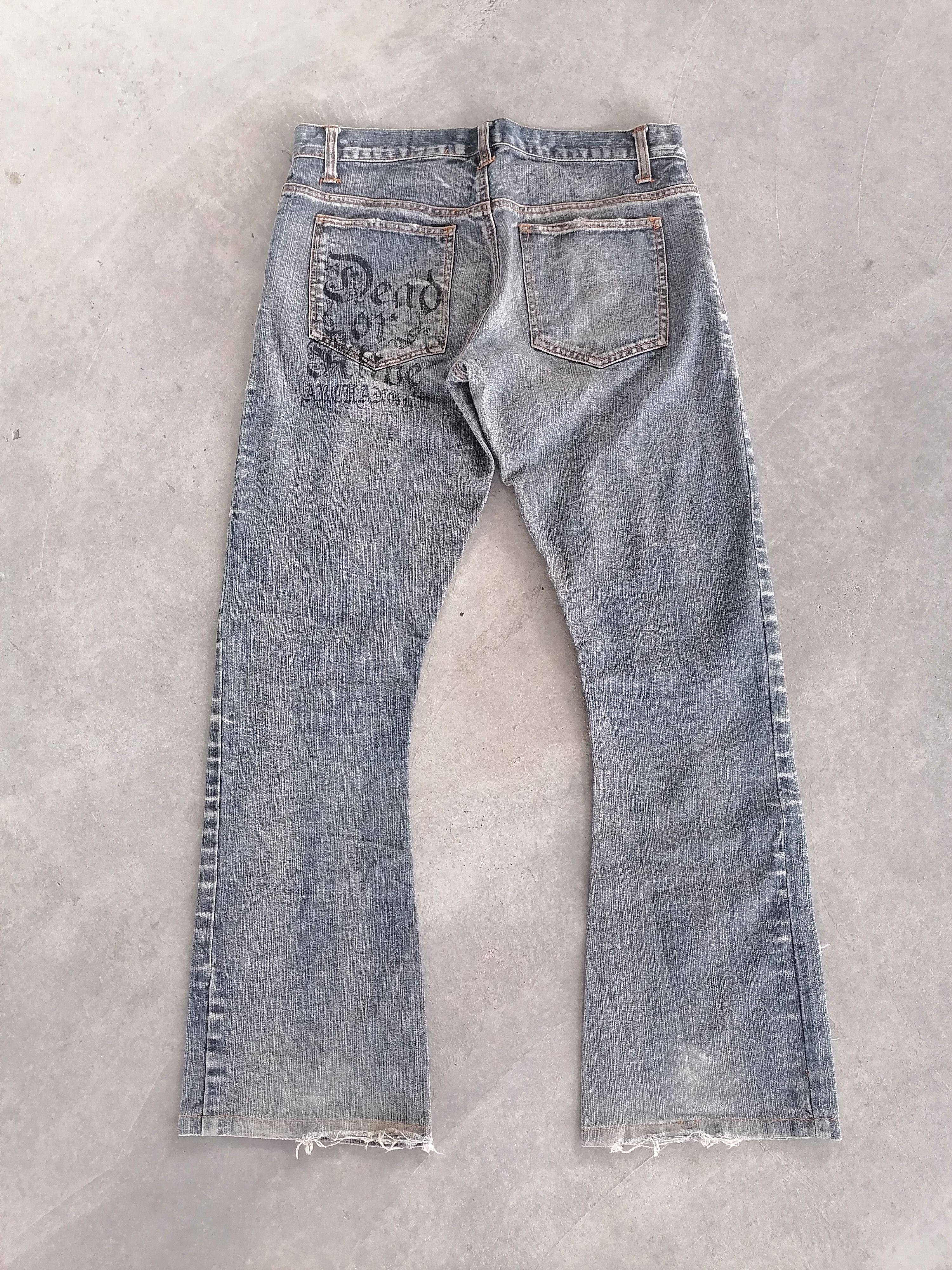 Seditionaries Flare Jeans In The Attic Gothic Erd Distressed Denim Pants Size US 31 - 10 Thumbnail