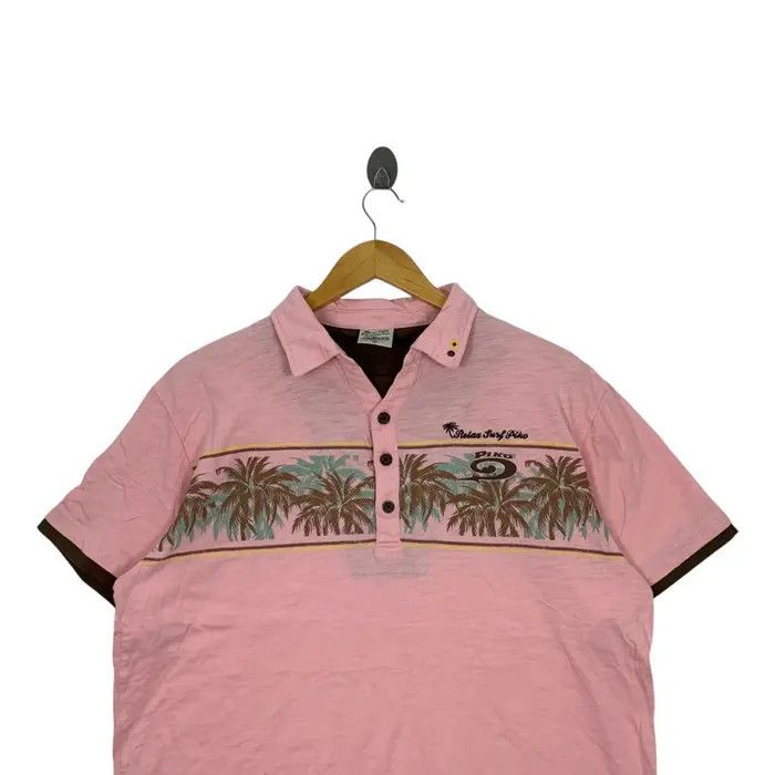 Vintage Vintage PIKO SURF HAWAII Longboard Wear Polo Tee Shirt Size 3XL / US 20-22 - 2 Thumbnail
