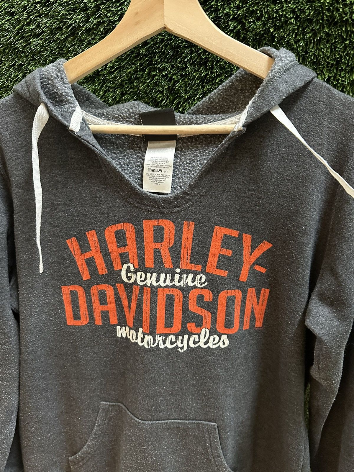 Harley Davidson Harley Davidson Spellout Hoodie Large Size L / US 10 / IT 46 - 4 Thumbnail