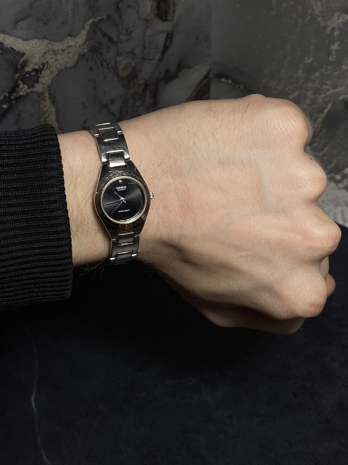 Casio Casio Simple Black Dial Watch, Japanese Brand Size ONE SIZE - 1 Thumbnail