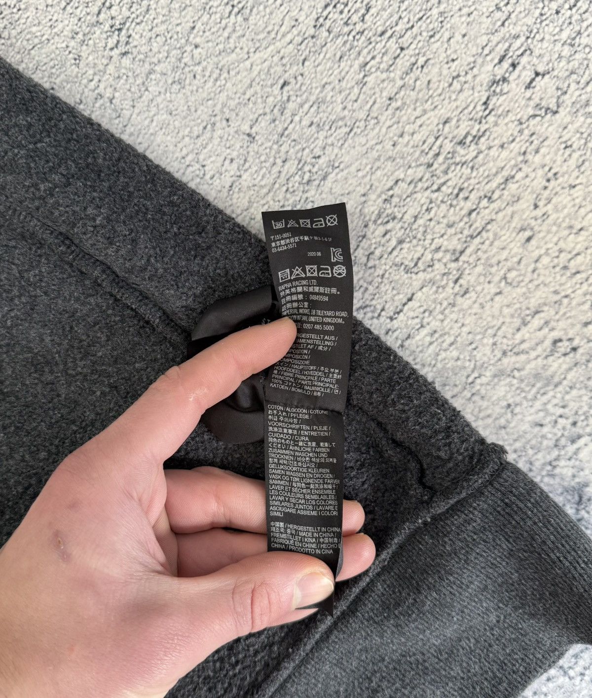 Rapha Rapha Logo Pullover Hoodie MenL Charcoal Marl Cycling Hooded Size US L / EU 52-54 / 3 - 13 Thumbnail