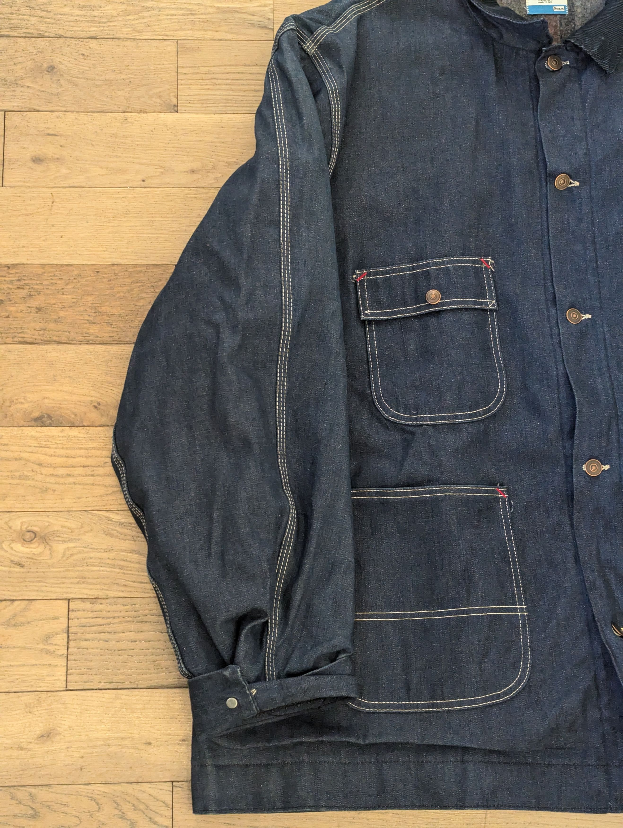 Sears Sears '80s Vintage Denim Jacket Size US XXL / EU 58 / 5 - 3 Thumbnail