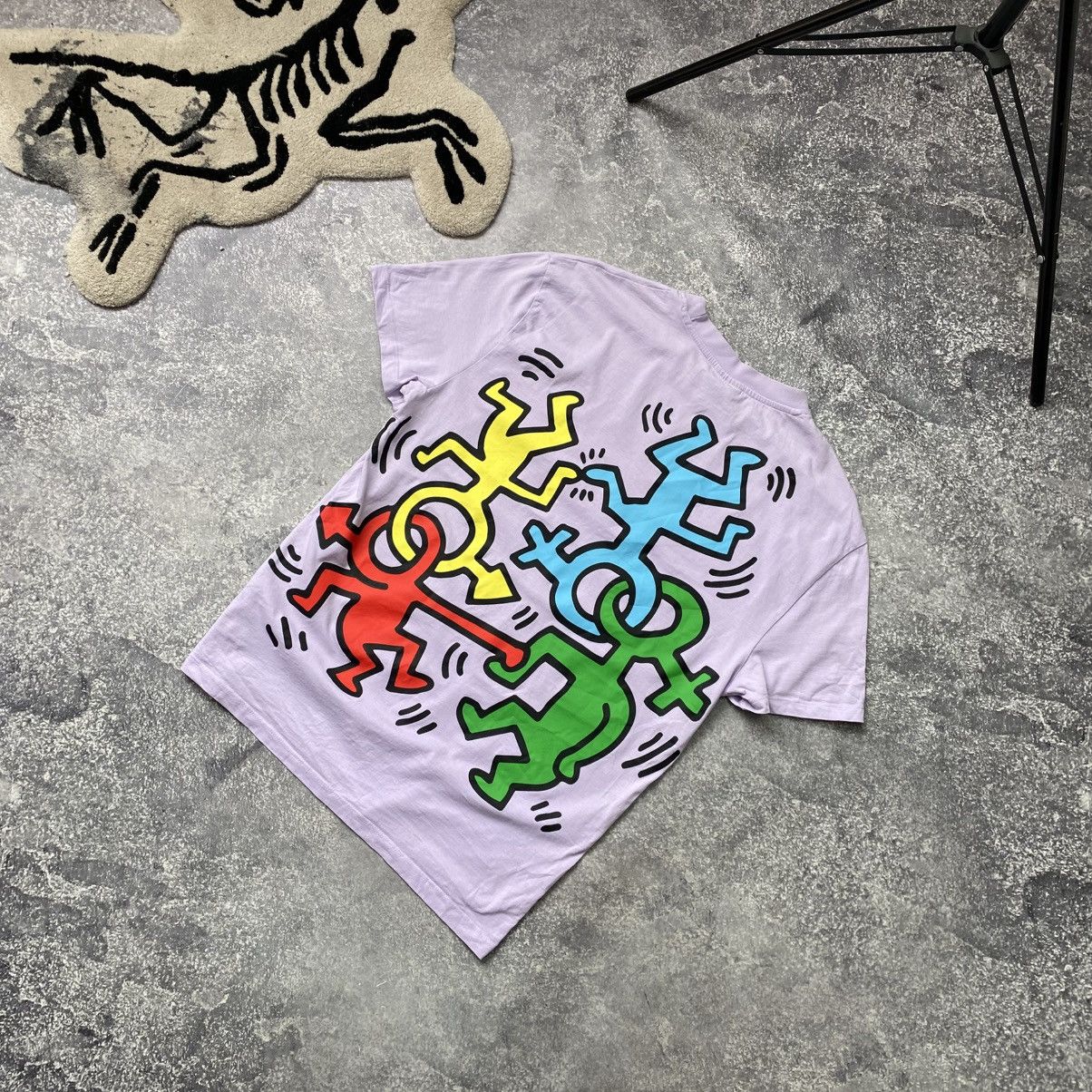 Keith Haring Designer Kaith Haring Big Logo luxury streetwear tee Size US M / EU 48-50 / 2 - 1 Thumbnail