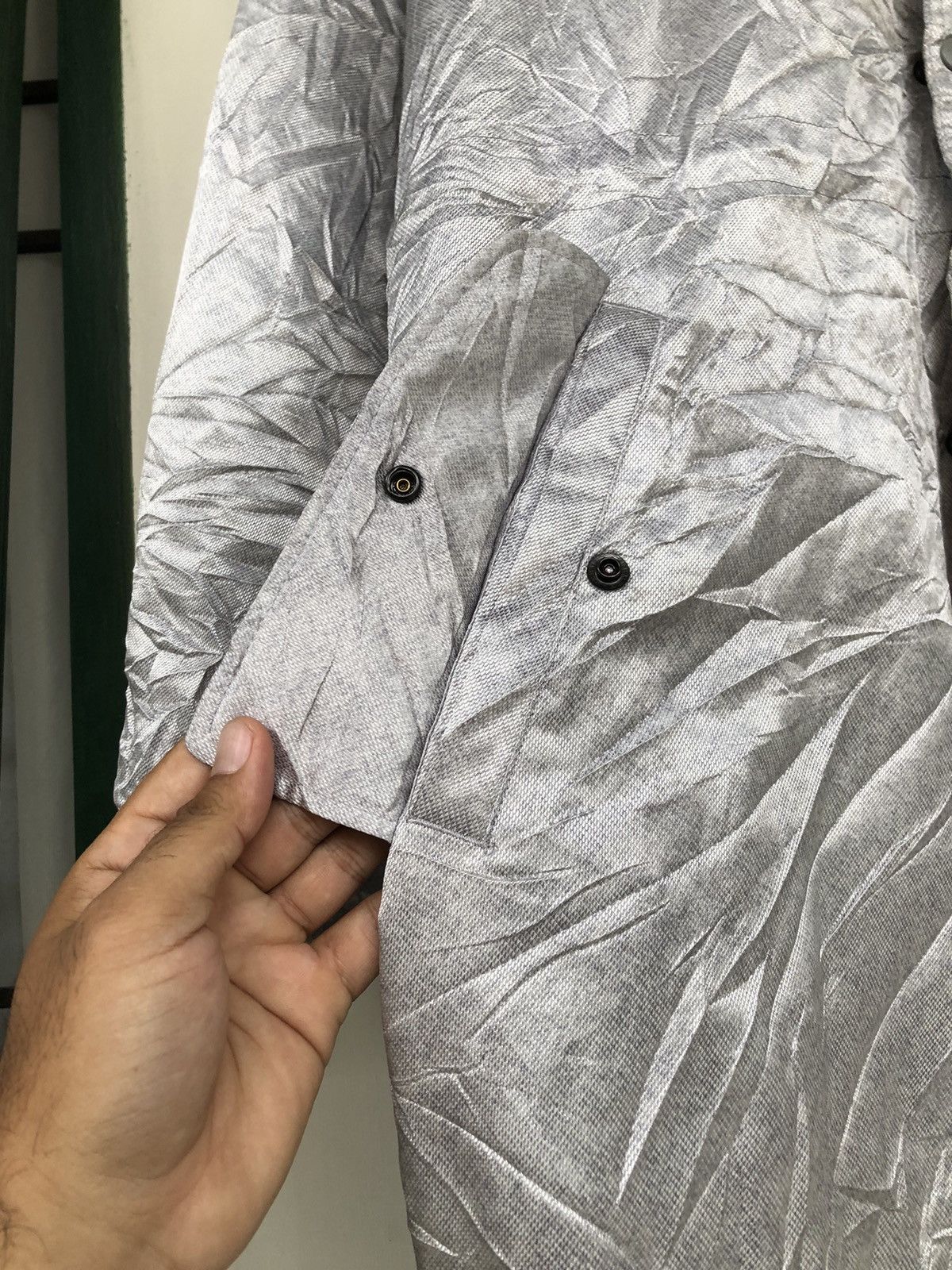 Nike × Vintage Vintage Nike Silver Long Coat Fleece Jacket Size US XL / EU 56 / 4 - 9 Thumbnail