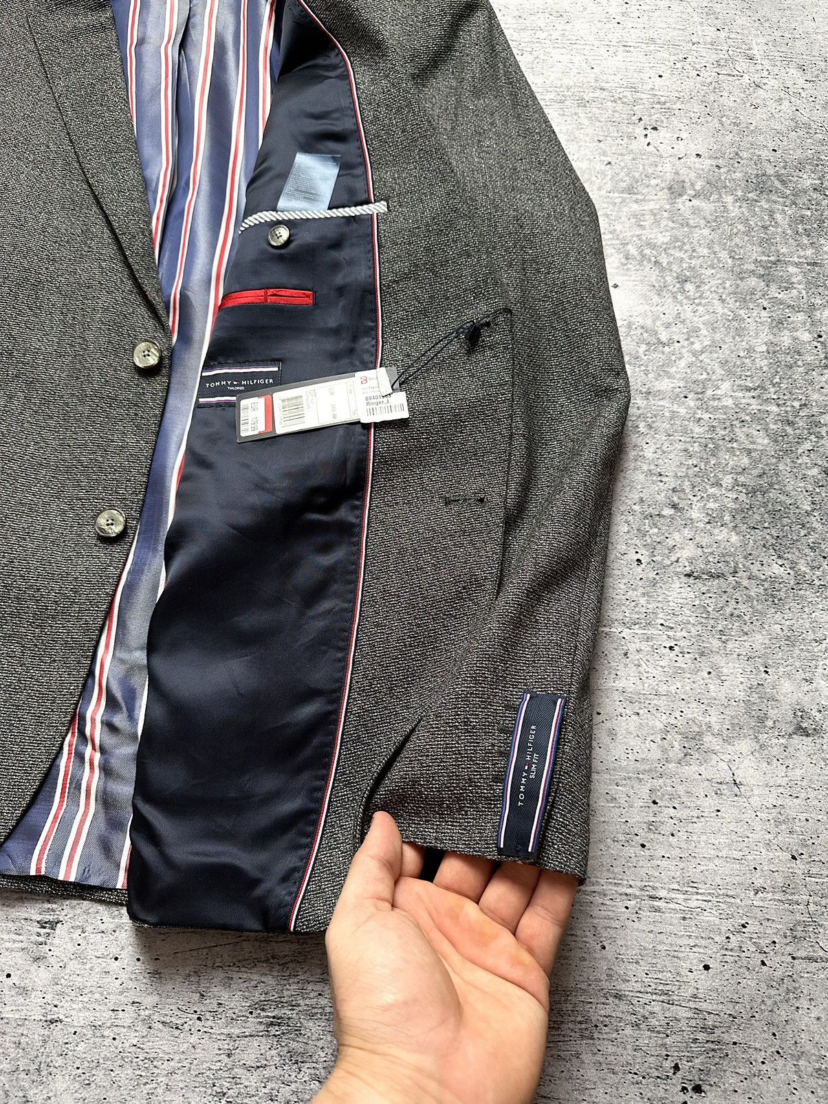 Designer × Tommy Hilfiger NEW Tommy Hilfiger Wool Blazer Suit Size 54L - 3 Thumbnail