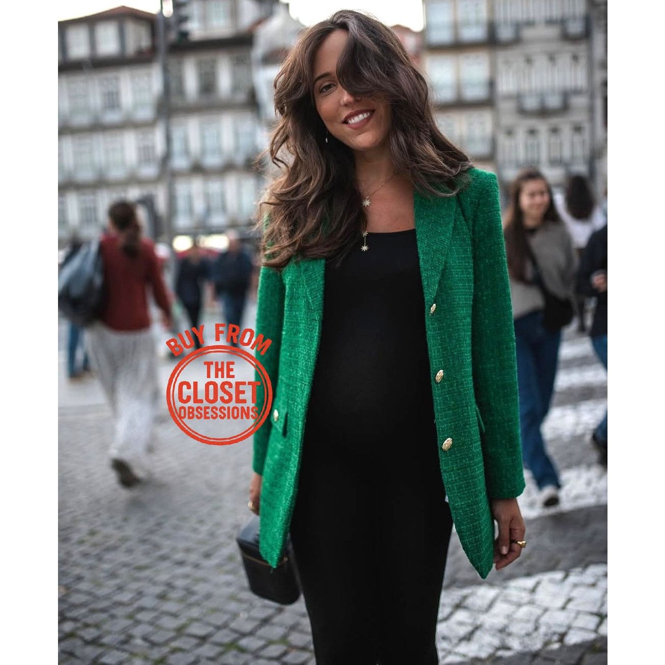 Zara ZARA BLOGGER FAVE!!! Blazer with Contrast Buttons NWT Size S / US 4 / IT 40 - 5 Thumbnail