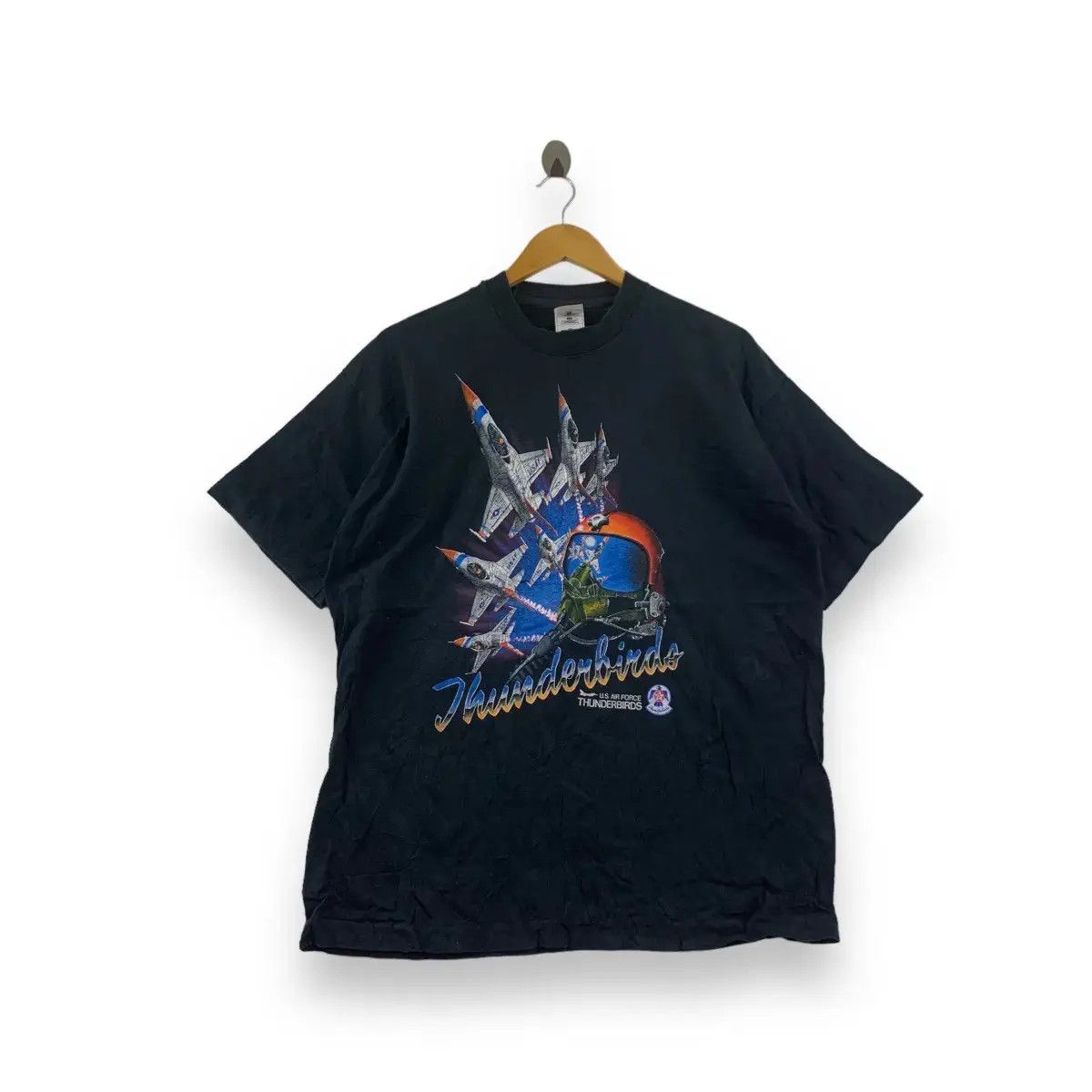 Vintage Vintage USAF AIR FORCE THUNDERBIRDS Fighter Jet Tee Shirt Size US XL / EU 56 / 4 - 1 Thumbnail
