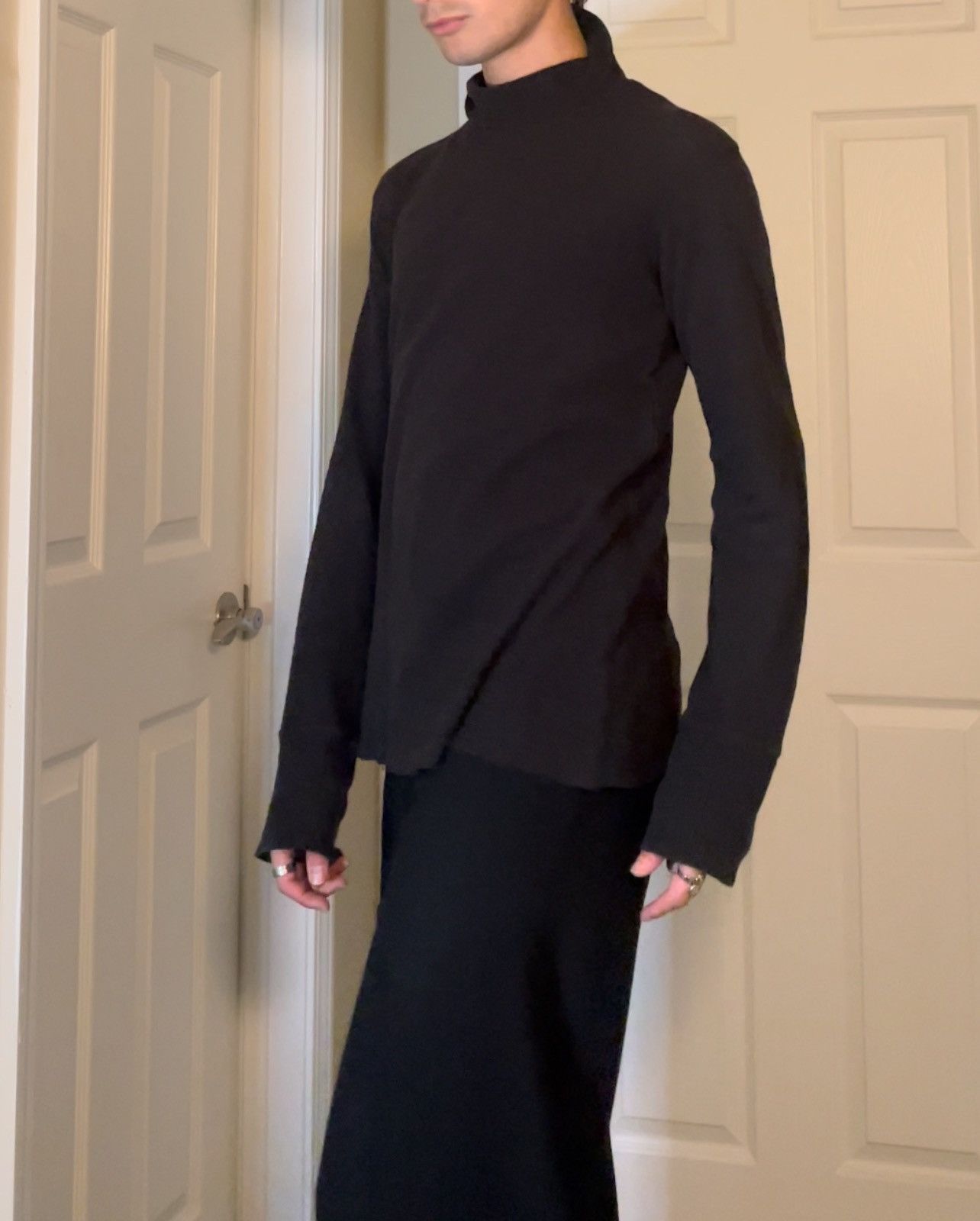 Ann Demeulemeester Ann Demeulemeester Velvet Tie Jumper Size US S / EU 44-46 / 1 - 2 Thumbnail