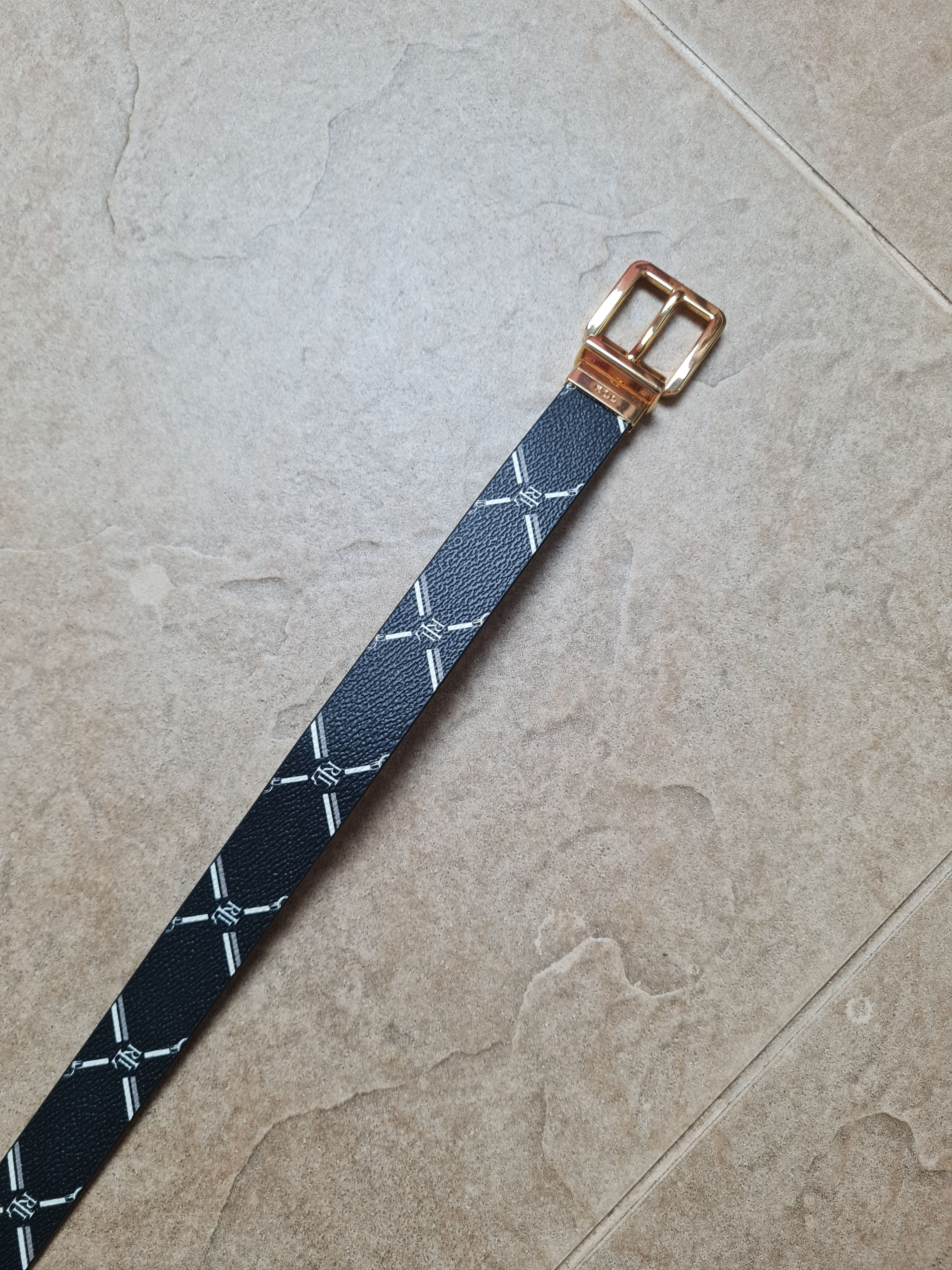 Polo Ralph Lauren Lauren Ralph Lauren Polo Leather belt monogram RPL RL Size ONE SIZE - 5 Thumbnail