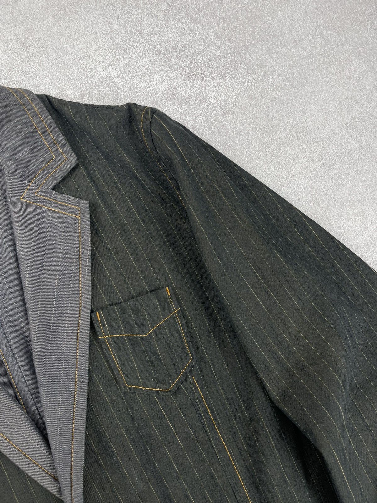 Hugo Boss × Vintage Vintage Hugo Boss Stripped Blazer Jacket Men’s Size 42R - 7 Thumbnail