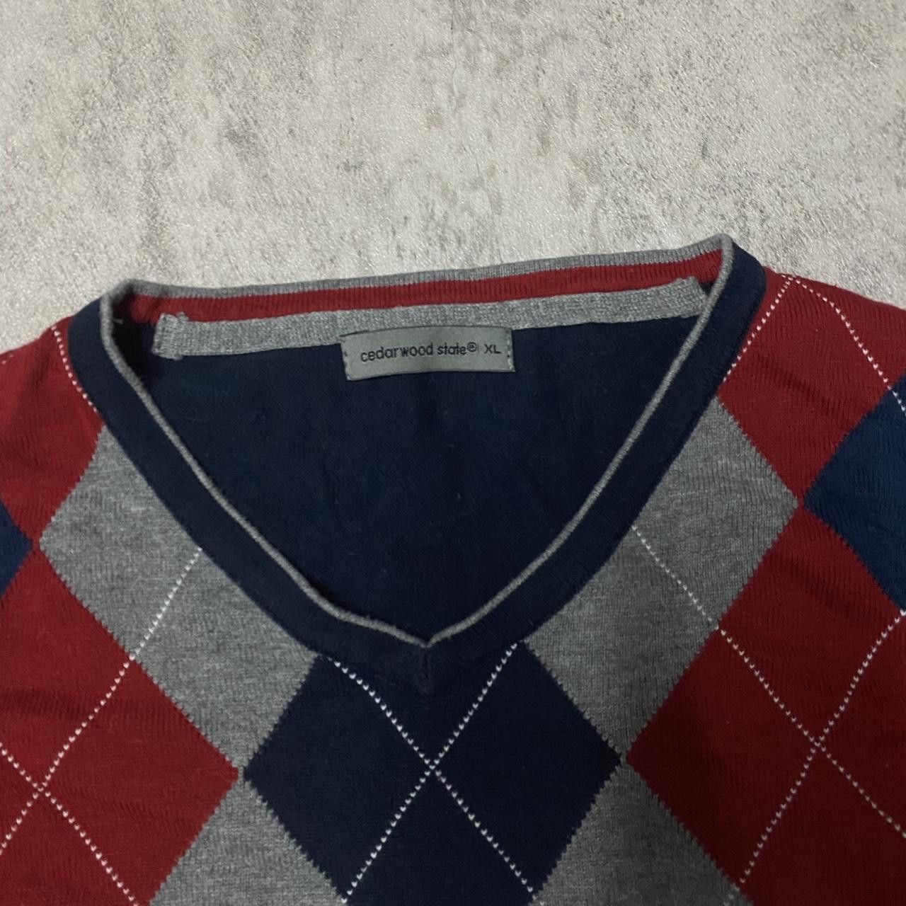 Other Navy blue, red, and grey argyle sweater Size US XL / EU 56 / 4 - 3 Thumbnail