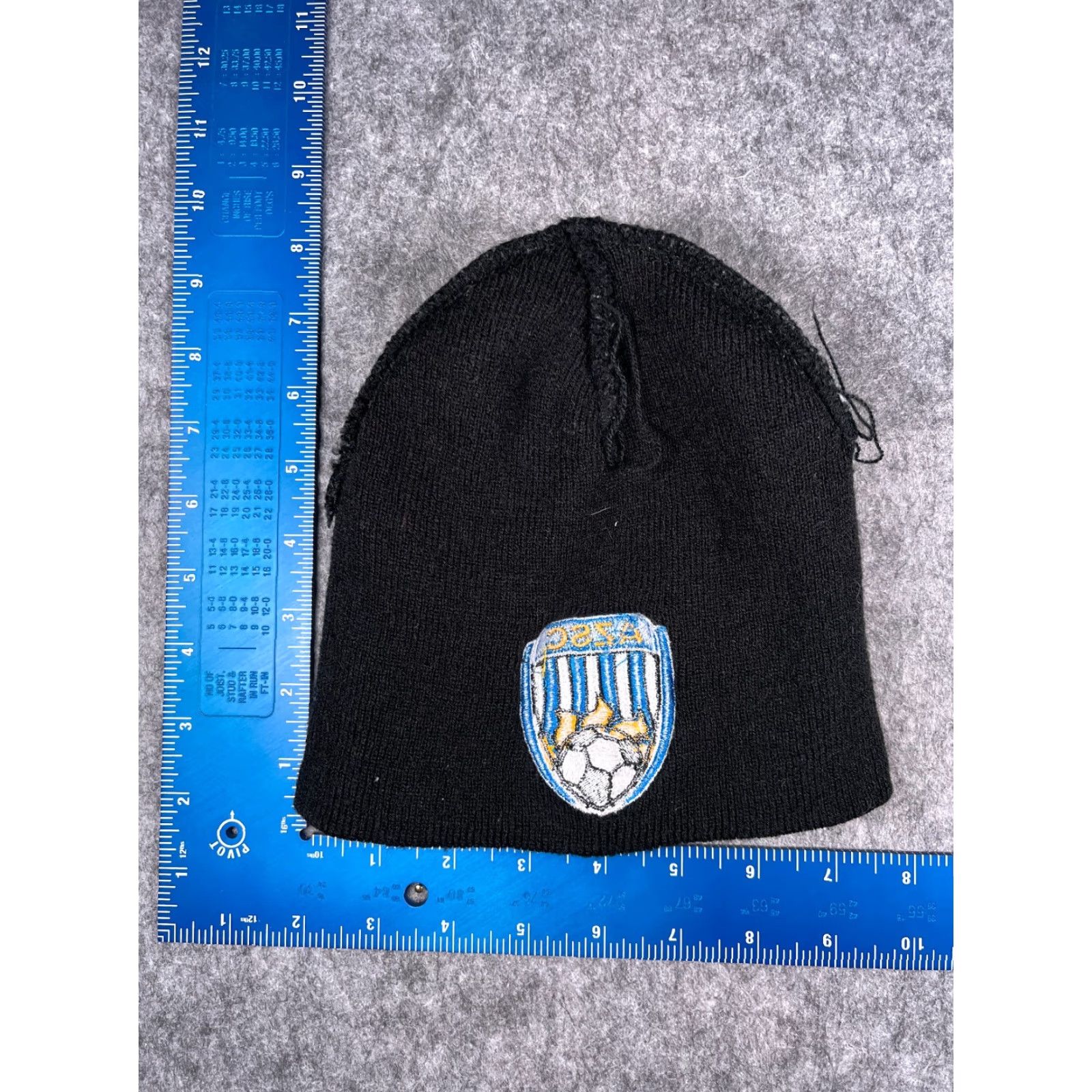 Vintage AZSC Arizona Soccer Club Beanie Adult One Size Black Knit Acrylic Hat Unbranded Unisex Soccer Club Logo 90s12? Size ONE SIZE - 5 Thumbnail