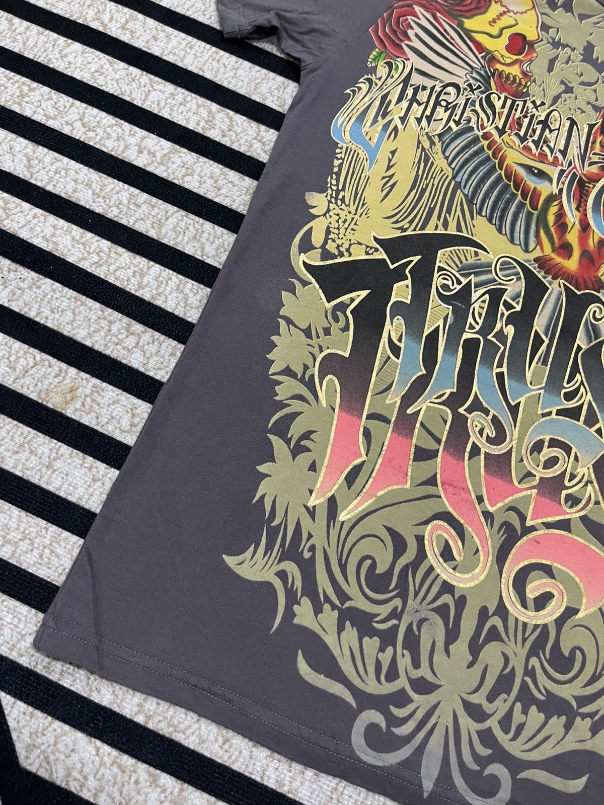 Christian Audigier 2000s JAPANESE BRAND X CHRISTIAN AUDIGIER ED HARDY OVO TEES Size US S / EU 44-46 / 1 - 4 Thumbnail