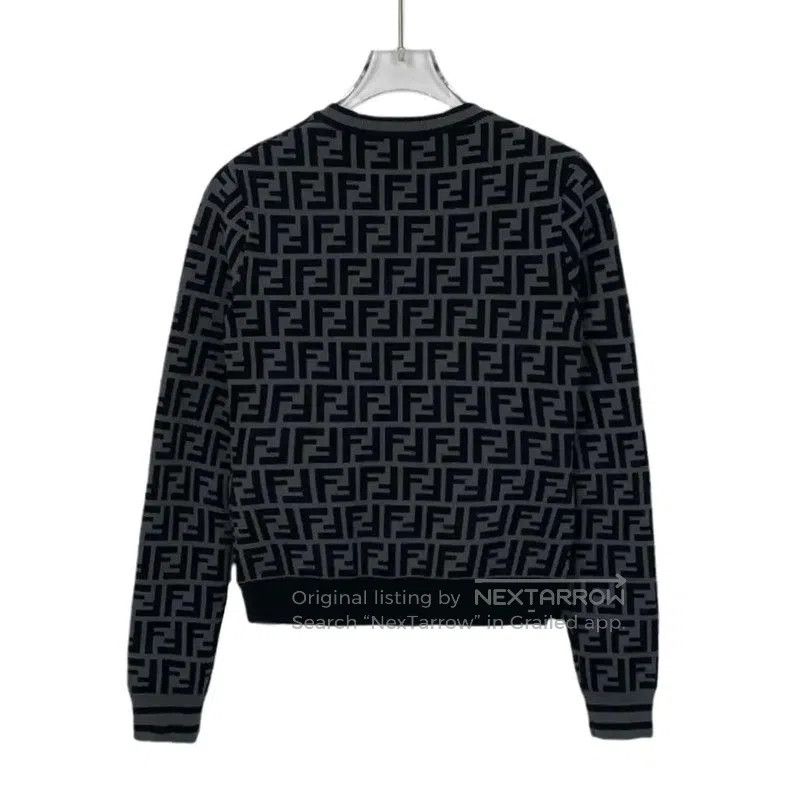 Fendi Fendi XS Black and Gray Knit Sweater . Size XS / US 0-2 / IT 36-38 - 2 Thumbnail