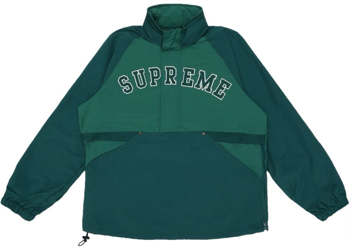 Supreme Used SS18 Supreme Court Half Zip Pullover Dark Green Size L Size US L / EU 52-54 / 3 - 13 Thumbnail