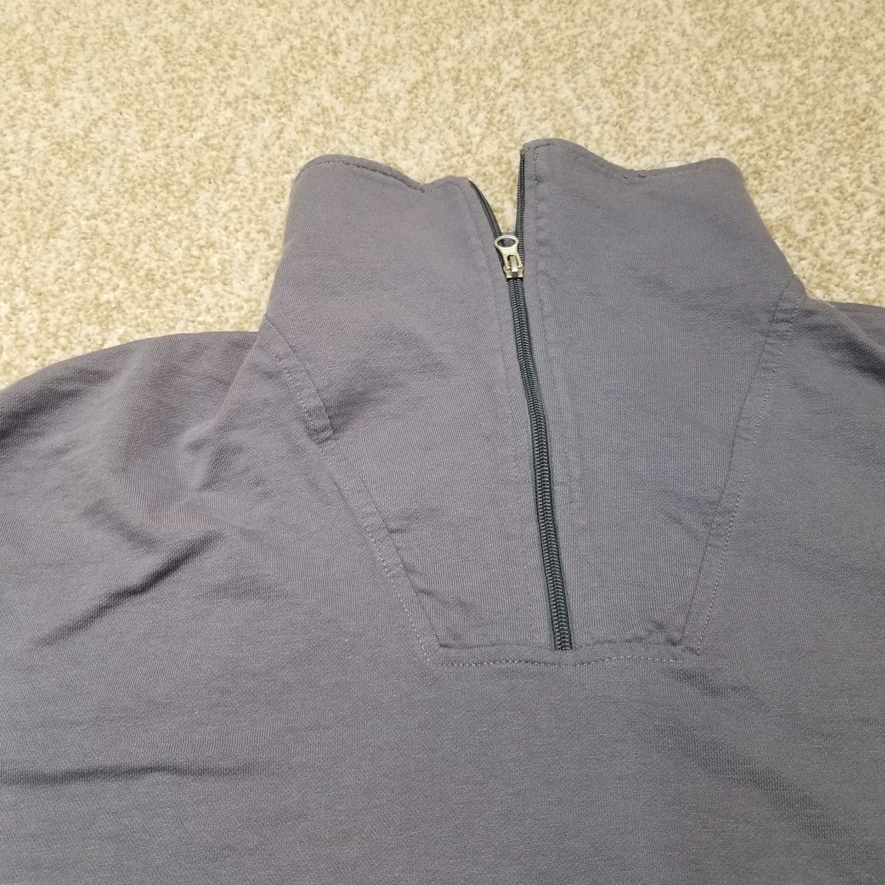 Vintage VINTAGE Salty Hoodie Mens M Steel Gray 1/4 Zip Pullover Highneck Casual Sweatshirt Gray Logo Size US M / EU 48-50 / 2 - 3 Thumbnail