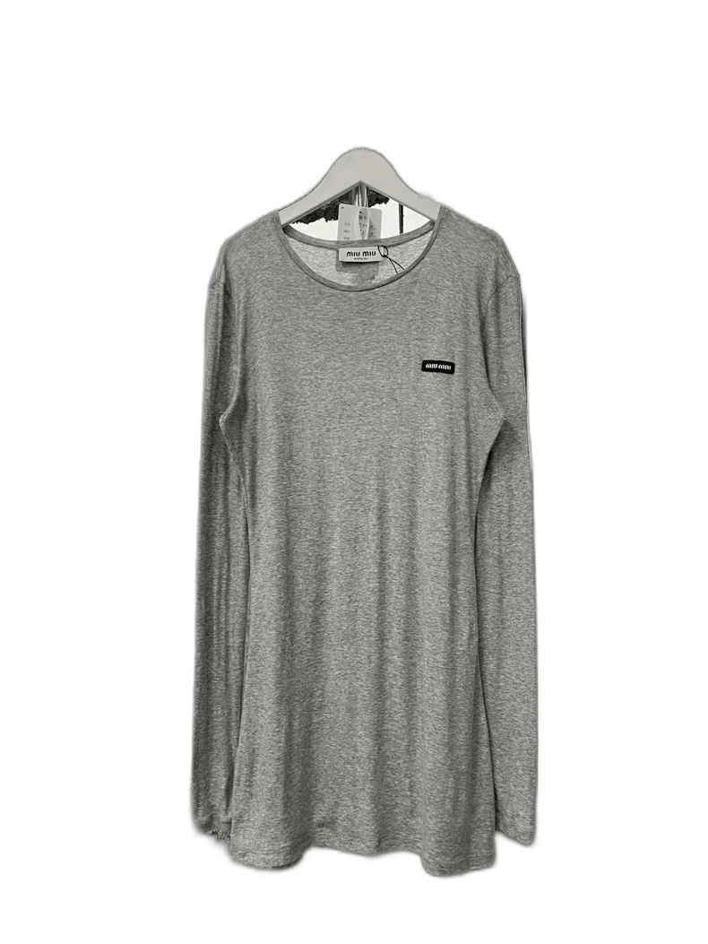 Miu Miu Miumiu Grey Long Sleeve Shirt | Grailed