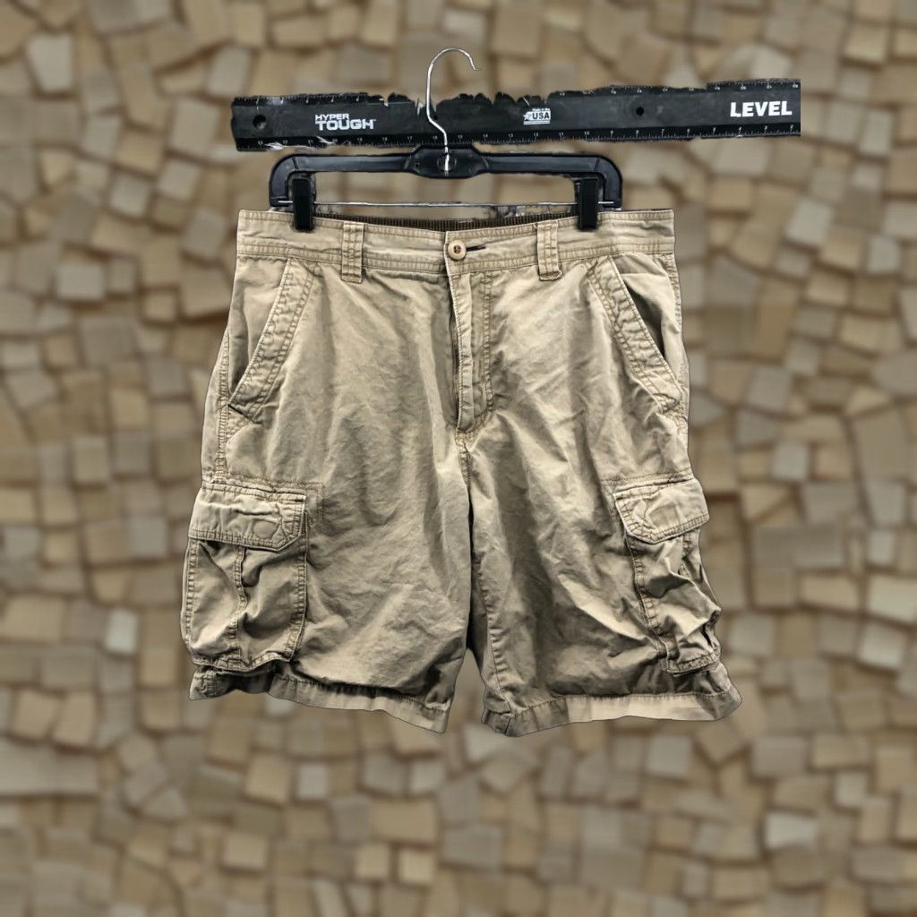 Vintage Junction West Cargo Shorts Mens Size 34 Mid Rise Beige Medium Wash Size US 34 / EU 50 - 1 Thumbnail