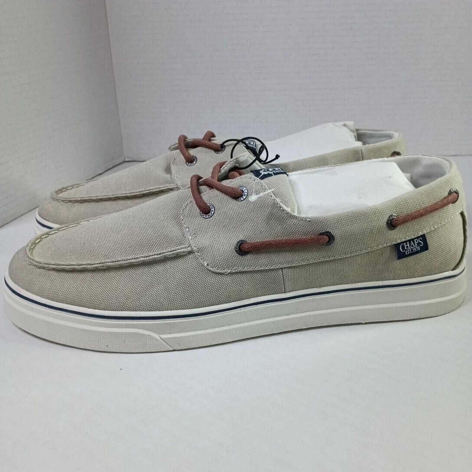 Chaps Chaps Men's Casual Dock Boat Shoe, Beige Size 13 Size US 13 / EU 46 - 5 Thumbnail