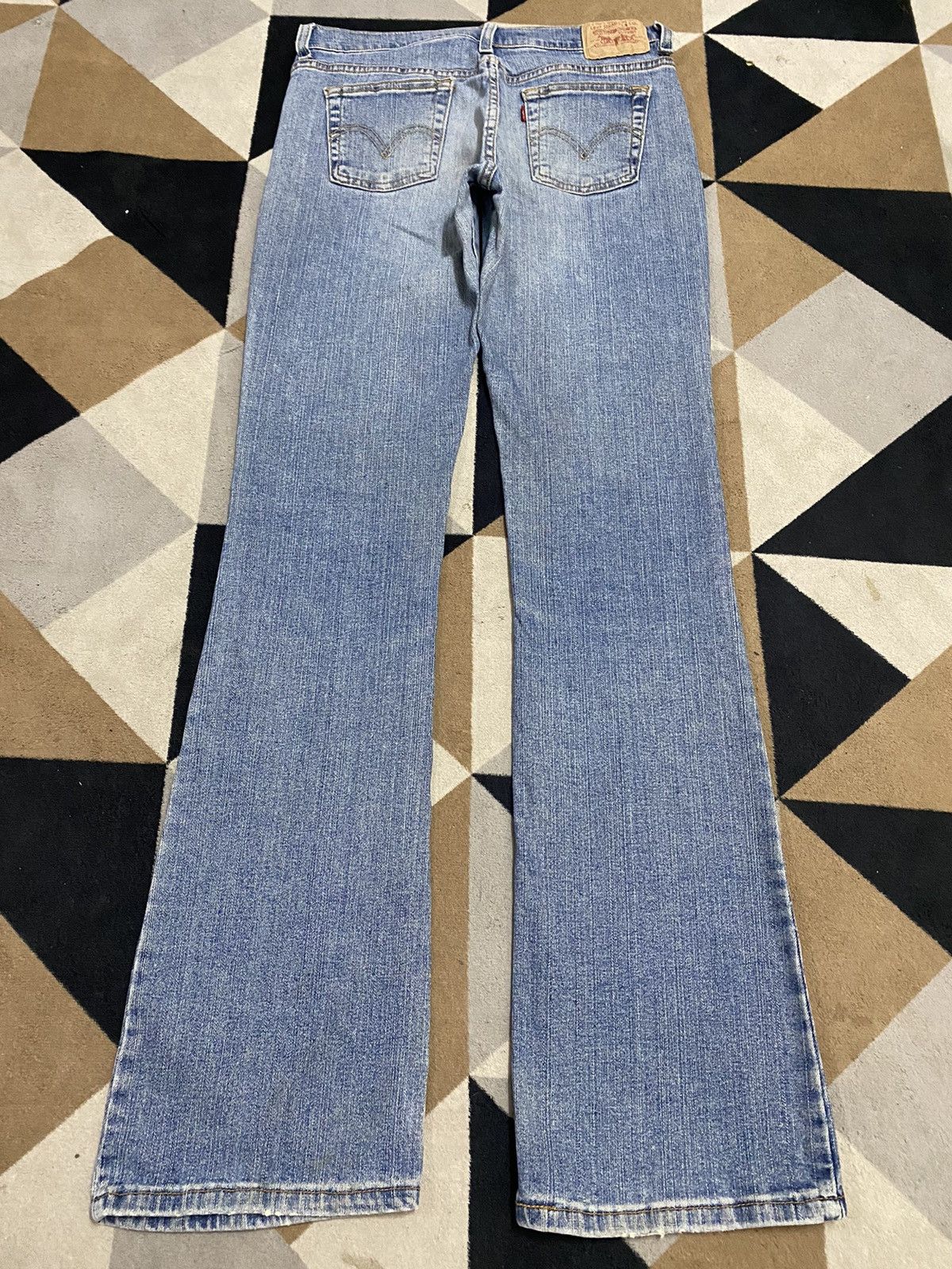 Levi's Vintage Levis Blue Wash Flare Jeans Size 29" - 2 Thumbnail