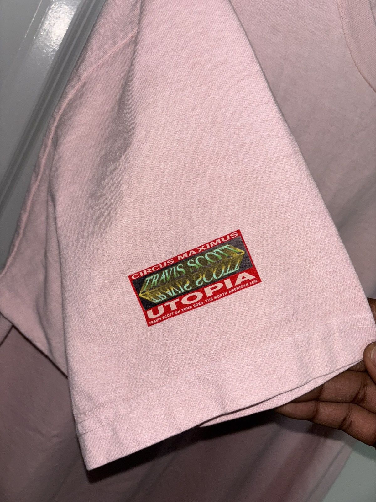 Travis Scott Travis Scott Pink star tee Size US L / EU 52-54 / 3 - 3 Thumbnail