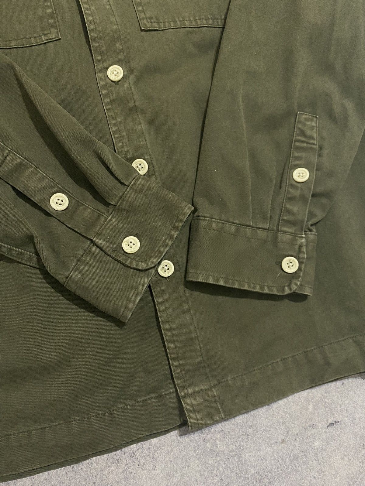 Folk Folk Olive Overshirt Flannel Shirt Size US L / EU 52-54 / 3 - 5 Thumbnail