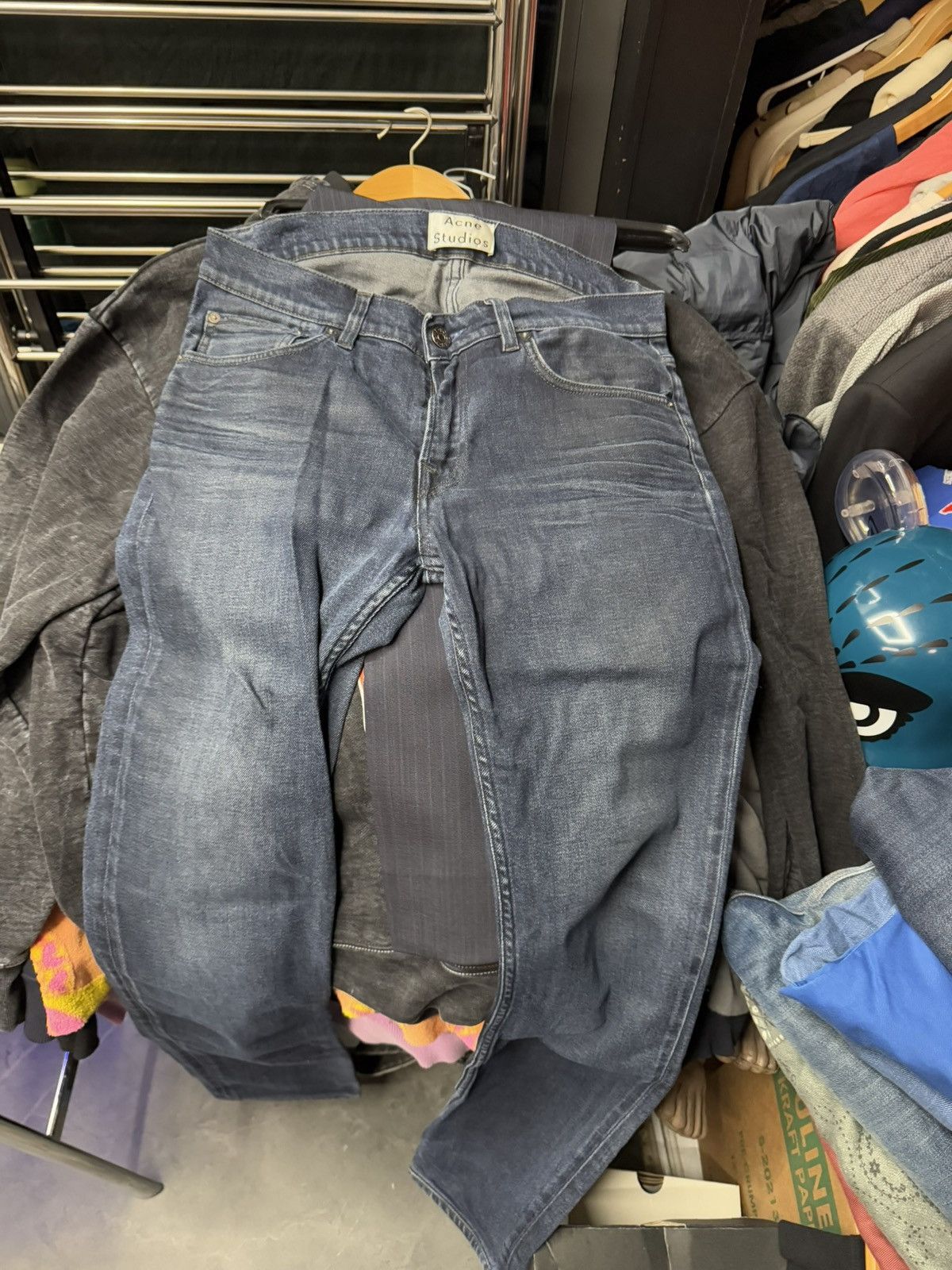 Acne Studios Acne Studios Ace Oreo Dark Wash Denim 32 x 32 Size US 32 / EU 48 - 1 Thumbnail