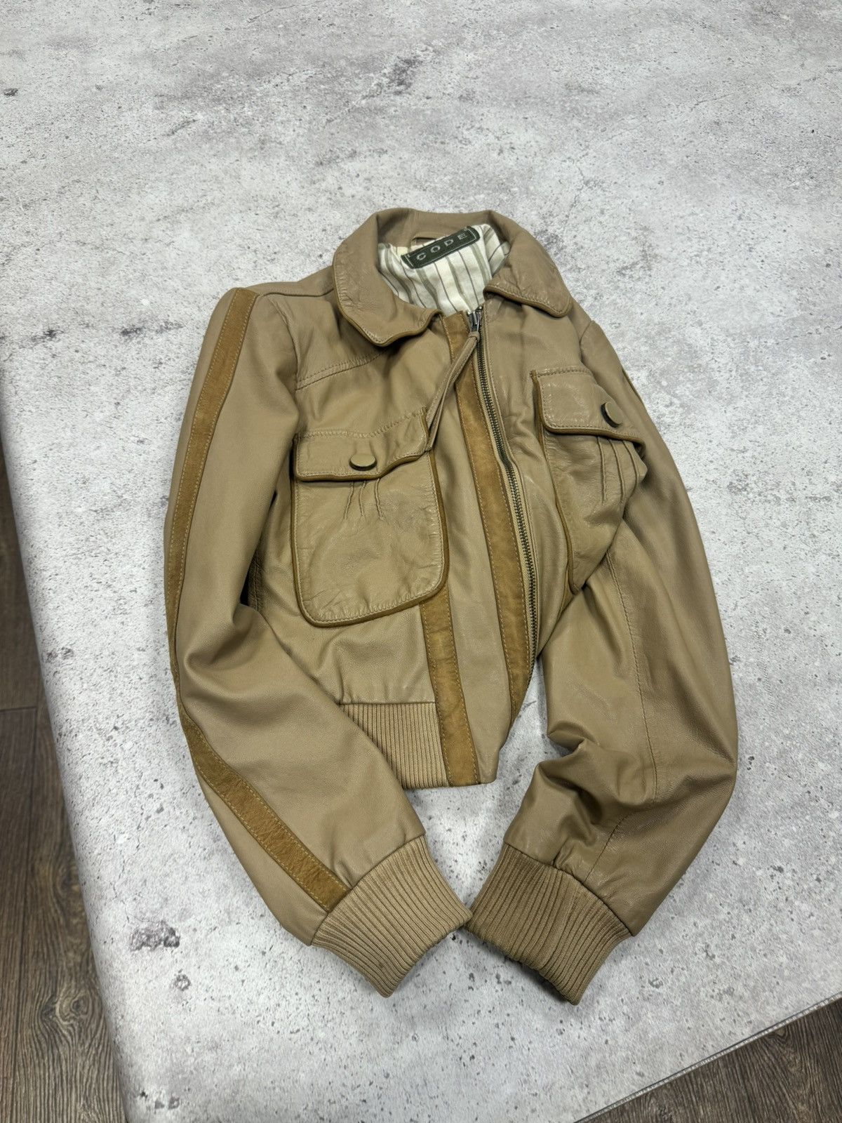 Japanese Brand × Vintage Vintage 00s Soft Leather Junya Watanabe Style Cropped Jacket Size US S / EU 44-46 / 1 - 10 Thumbnail