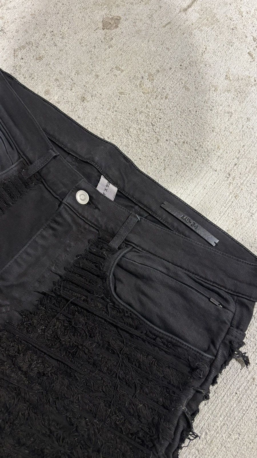 1017 ALYX 9SM × Blackmeans 1017 Alyx 9SM Blackmeans Shredded Distressed Denim Size US 34 / EU 50 - 3 Thumbnail