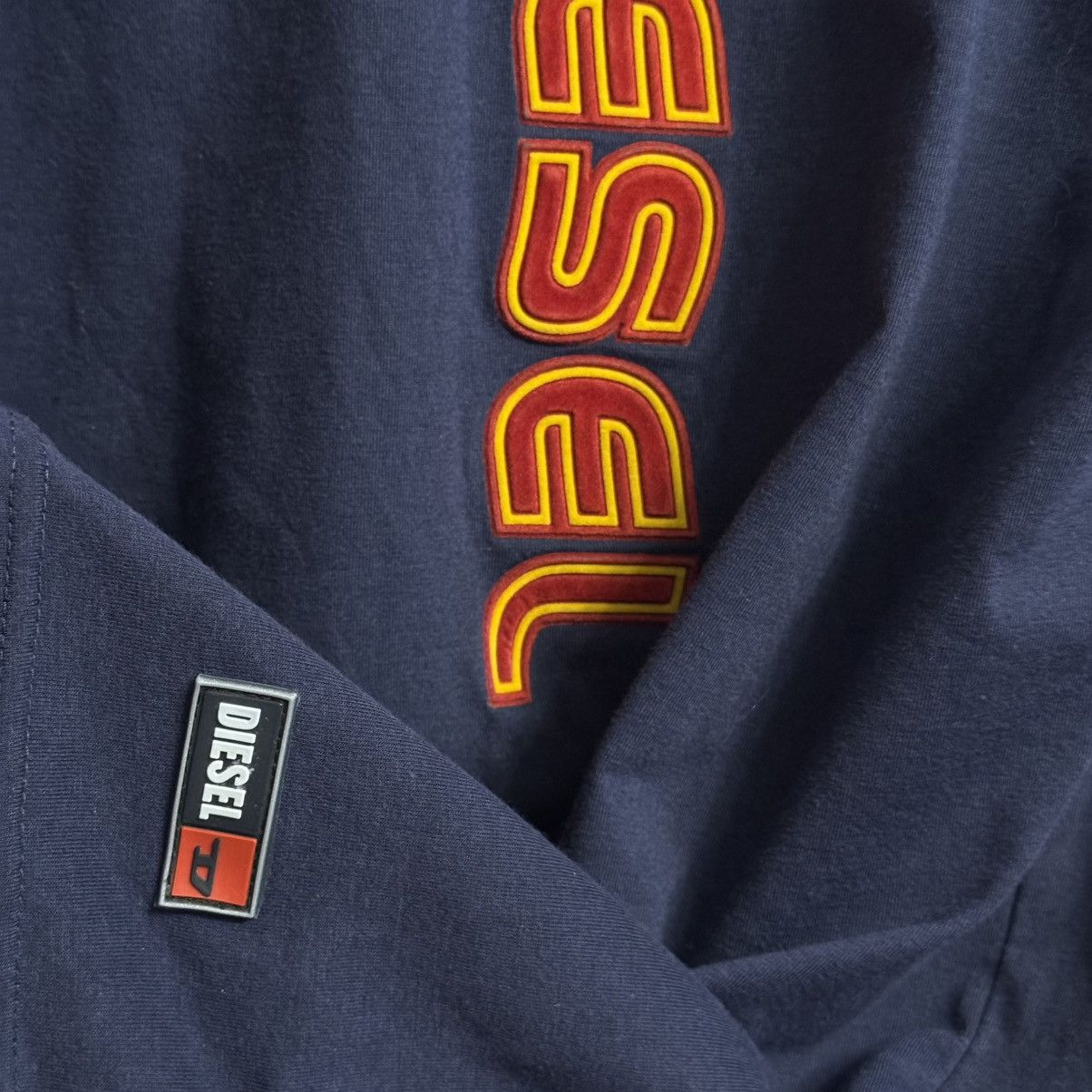 Diesel Diesel Vintage Vertical Logo Long Sleeve Navy L Size US L / EU 52-54 / 3 - 7 Thumbnail