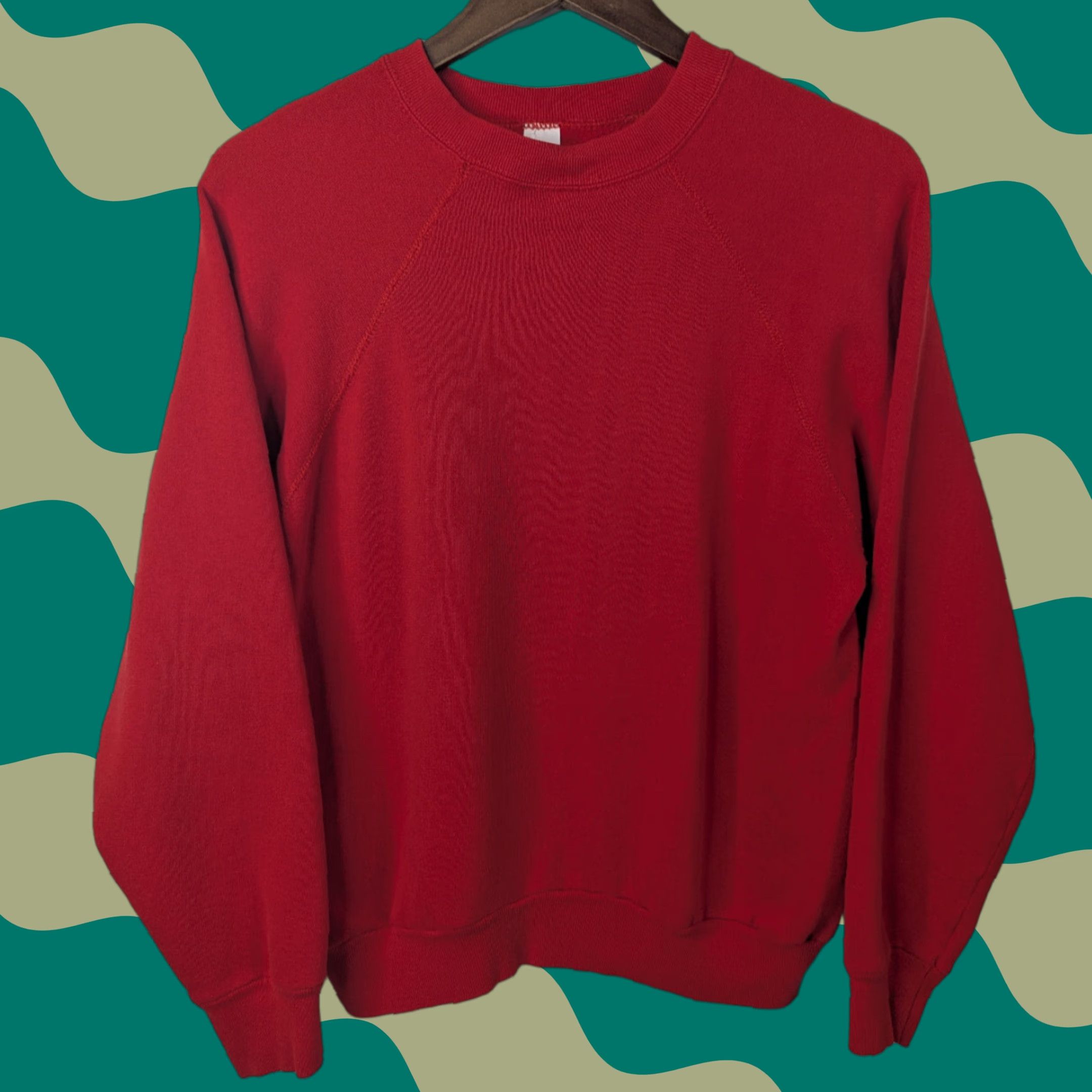 Tultex VINTAGE Tultex Sweatshirt Crewneck Large Red Unisex Adults Pullover 90s Size US L / EU 52-54 / 3 - 1 Thumbnail