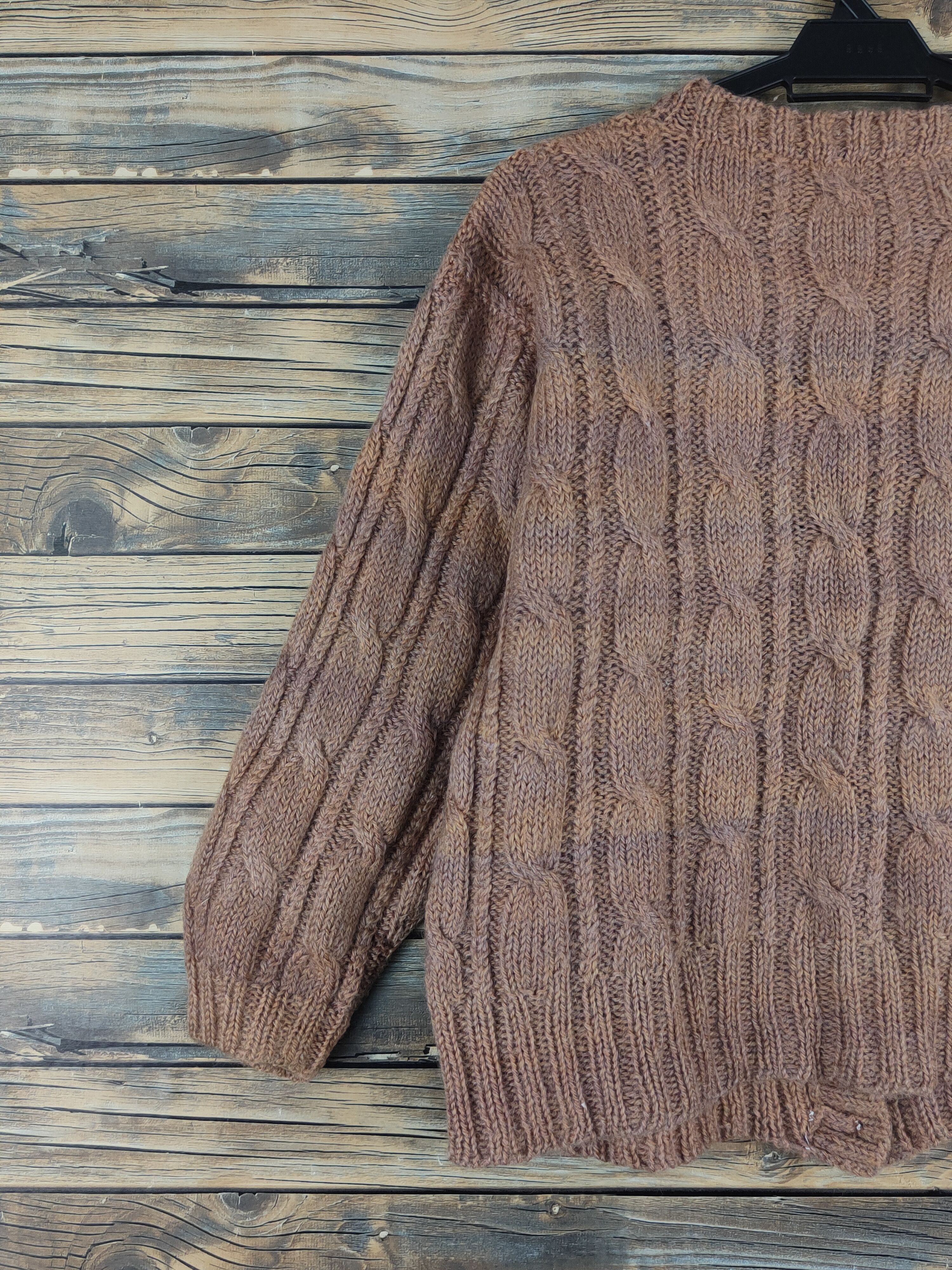 Japanese Brand Japan vintage faded Brown ripped Knitwear Cardigan #W1231 Size S / US 4 / IT 40 - 10 Thumbnail